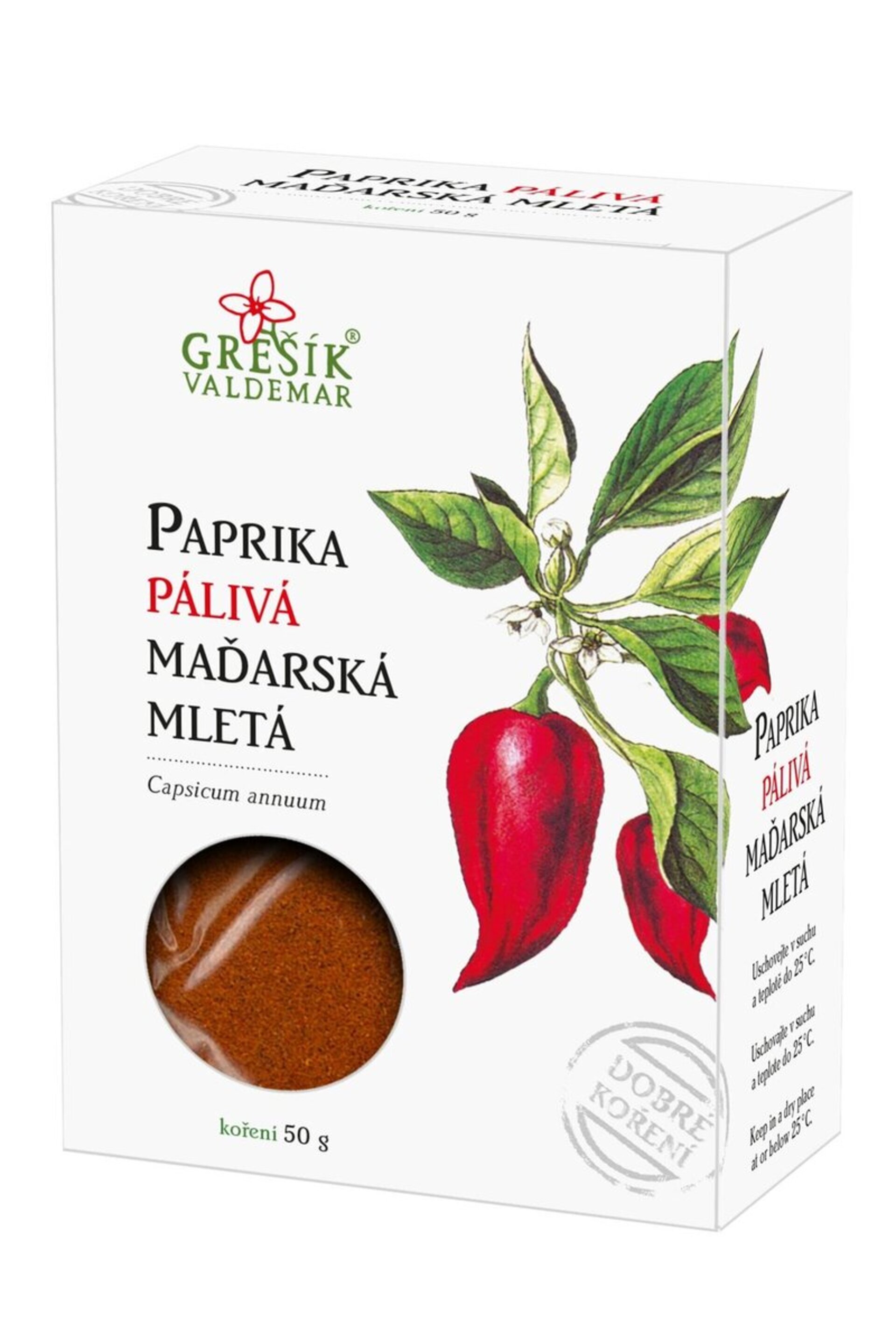 E-shop Grešík Paprika pálivá maďarská mletá 50 g