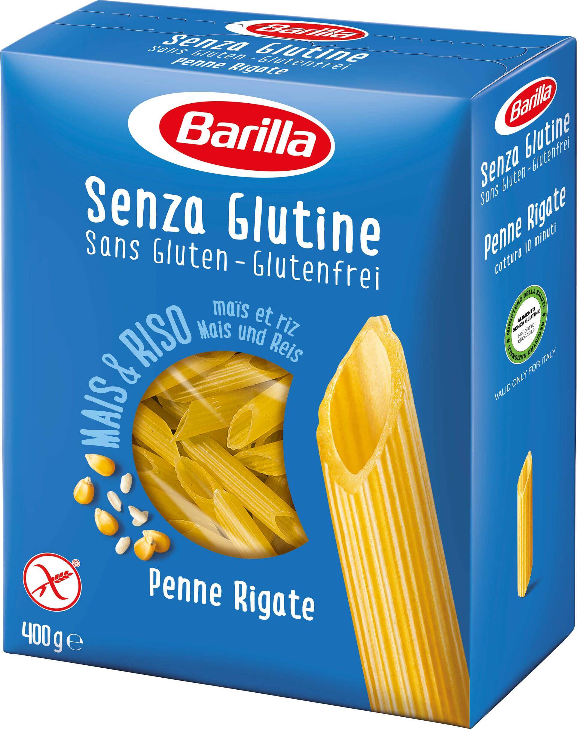 Barilla Penne Riga glutén free 400 g