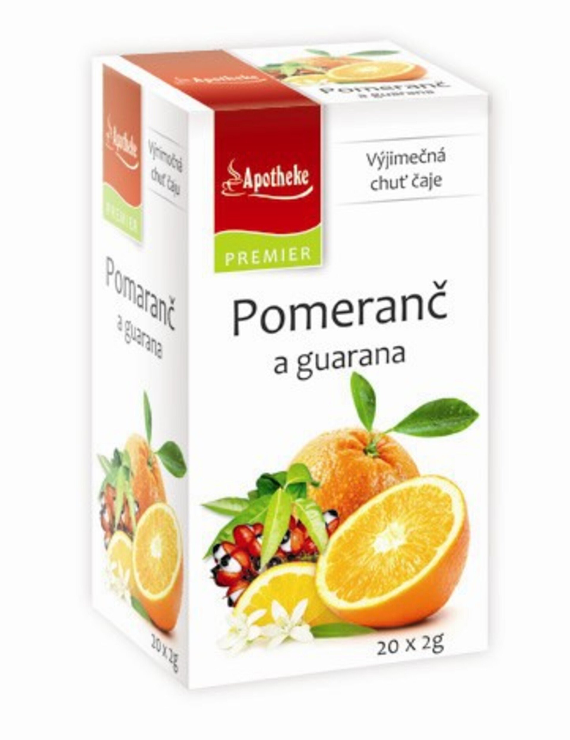 E-shop Apotheke čaj Pomaranč a guarana 20 sáčkov