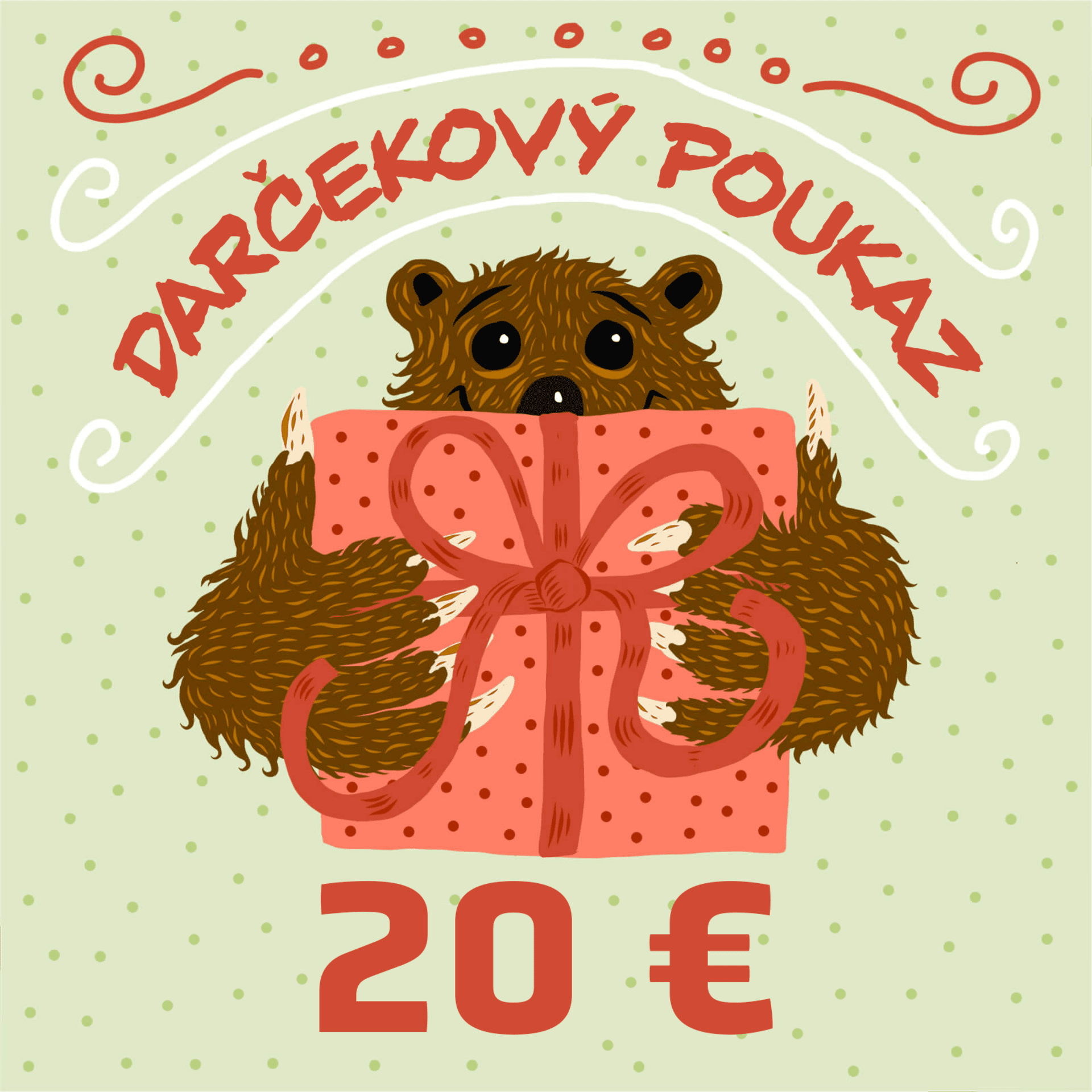 E-shop GRIZLY Darčekový elektronický kupón 20 €