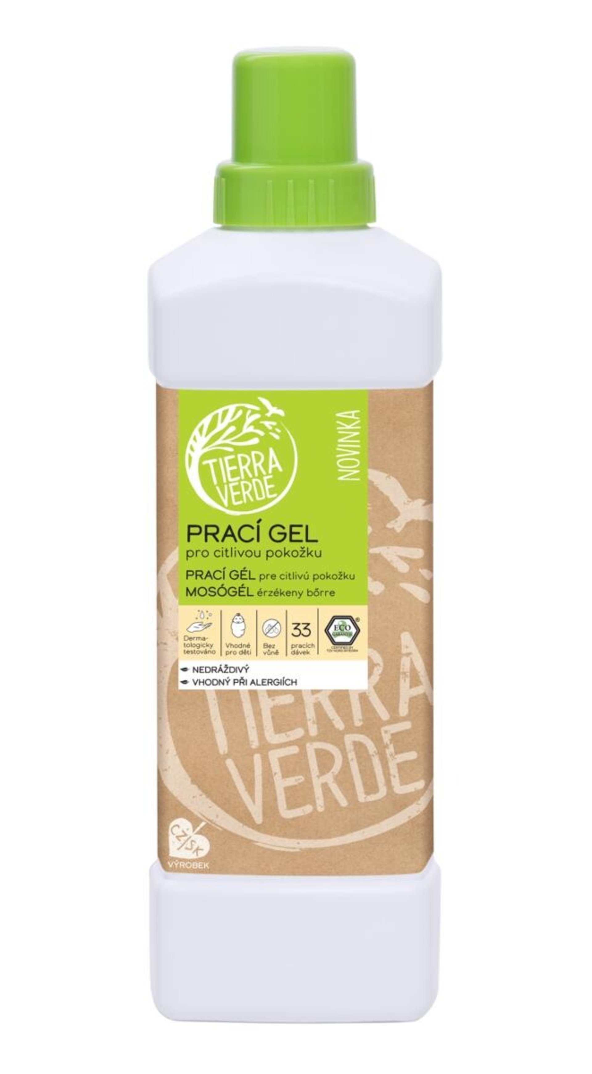 E-shop Tierra Verde Prací gél z mydlových orechov pre citlivú pokožku 1000 ml