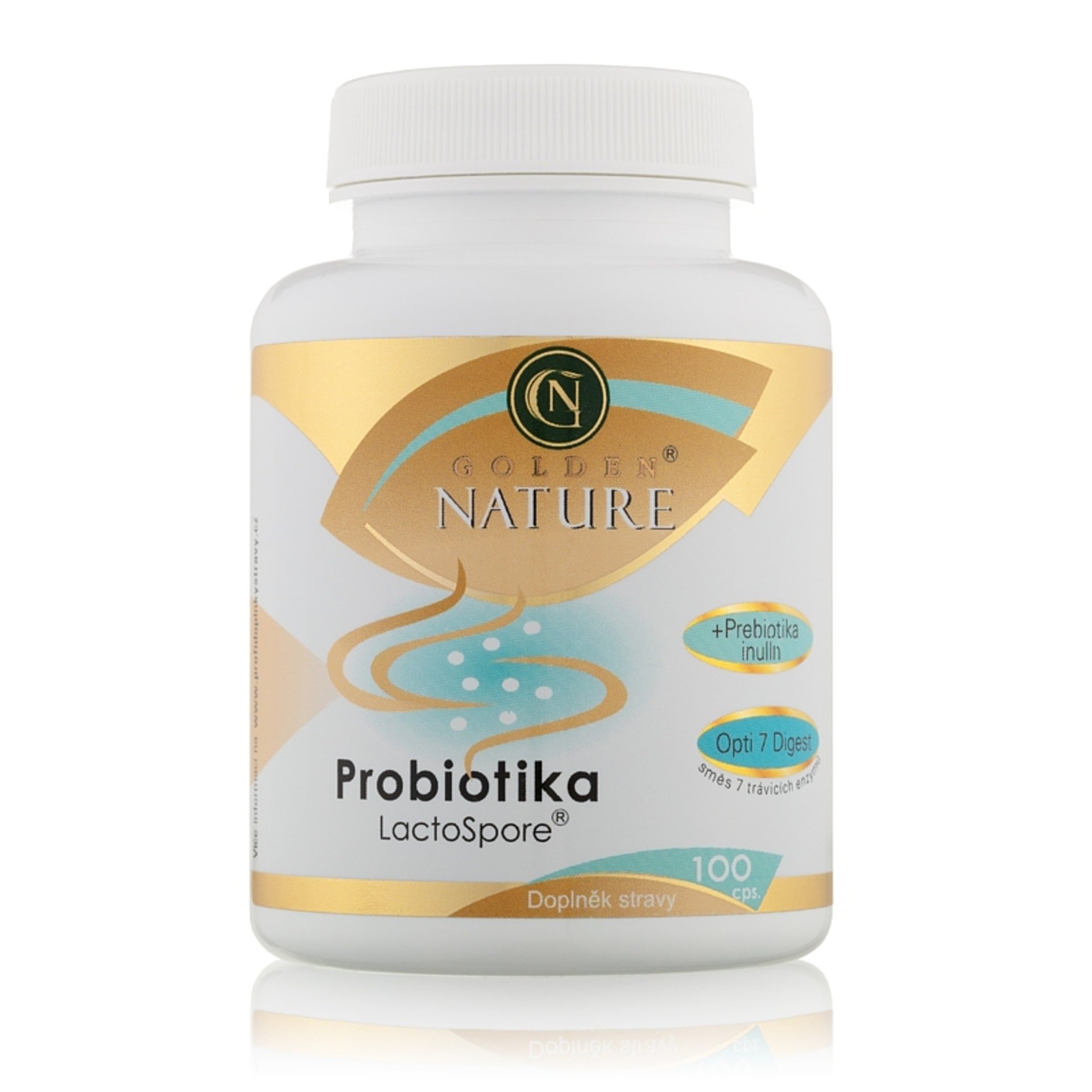 E-shop Golden Nature Probiotiká, prebiotiká a tráviace enzýmy Opti7digest 100 tabliet