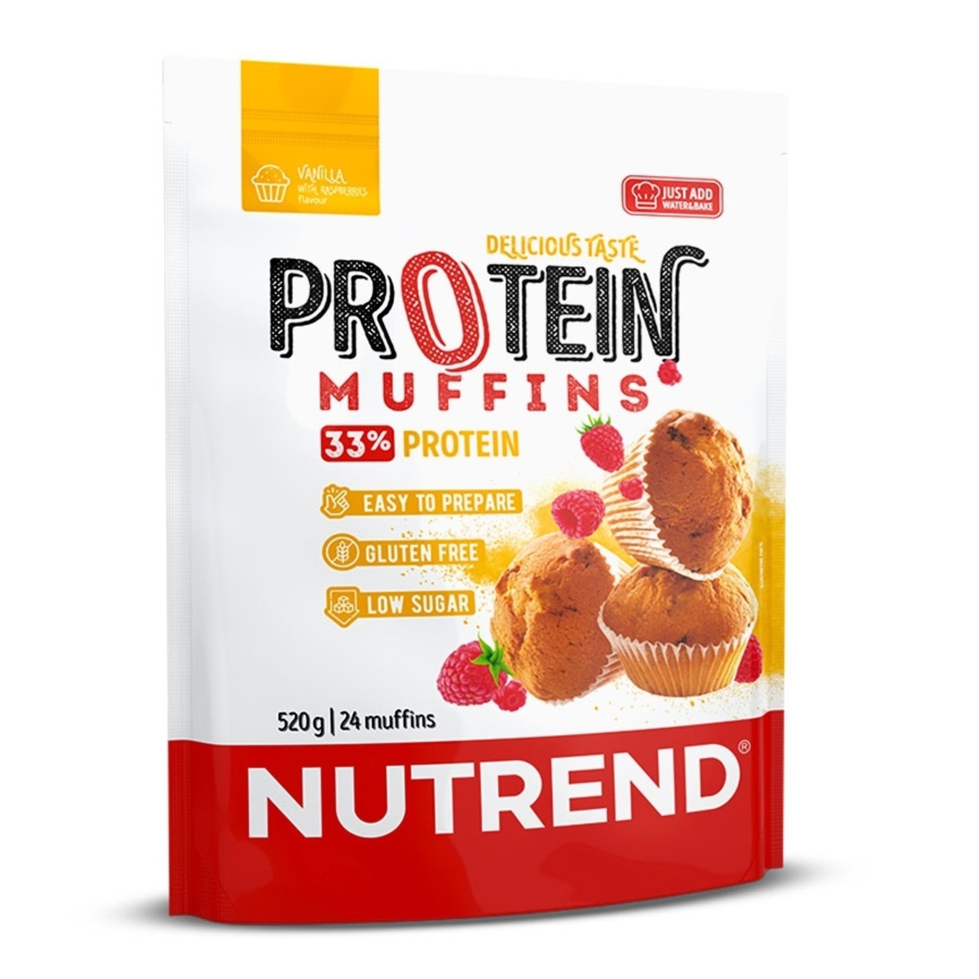 E-shop Nutrend Protein muffins - vanilka s malinami 520 g