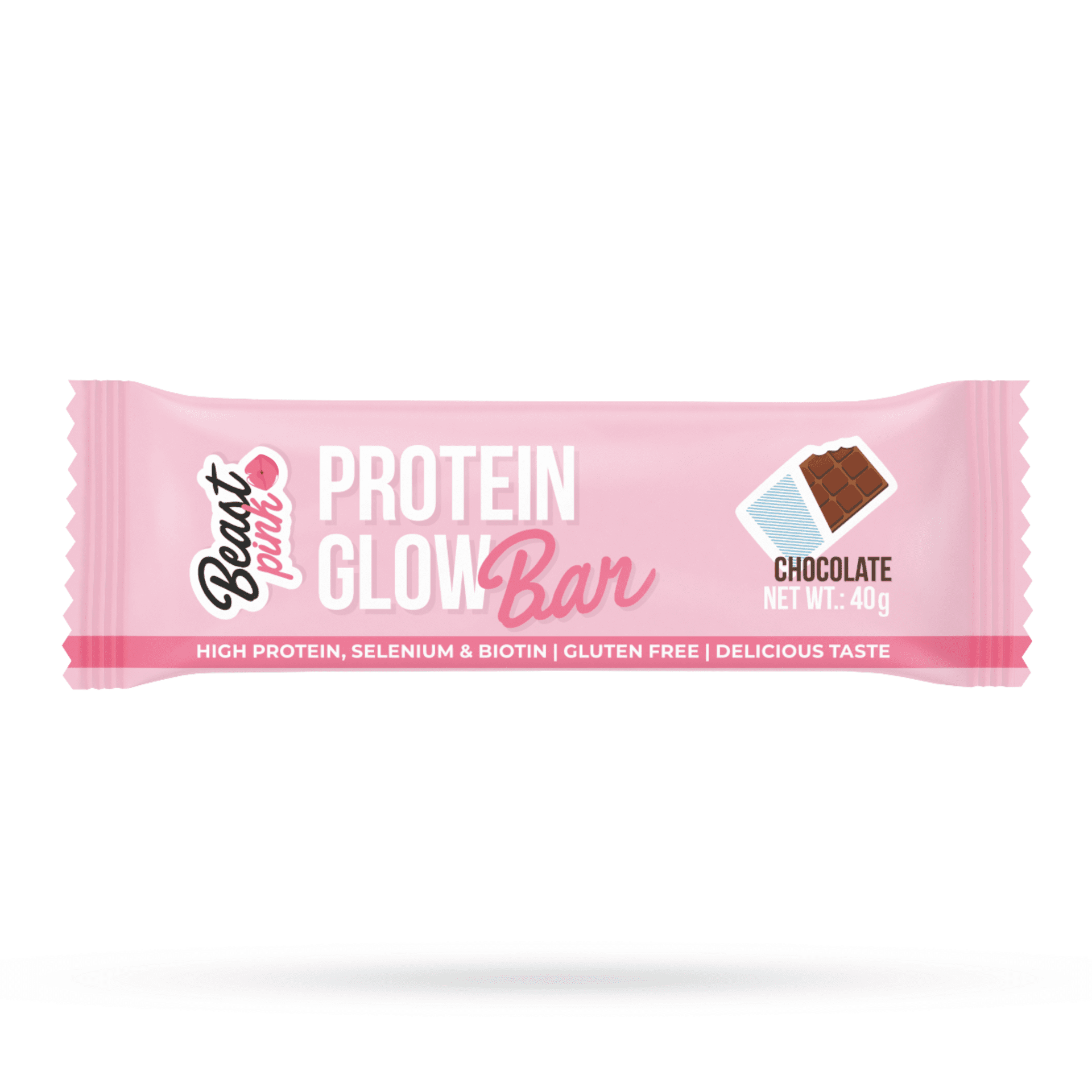 BeastPink Proteínová tyčinka GlowBar čokoláda 40 g