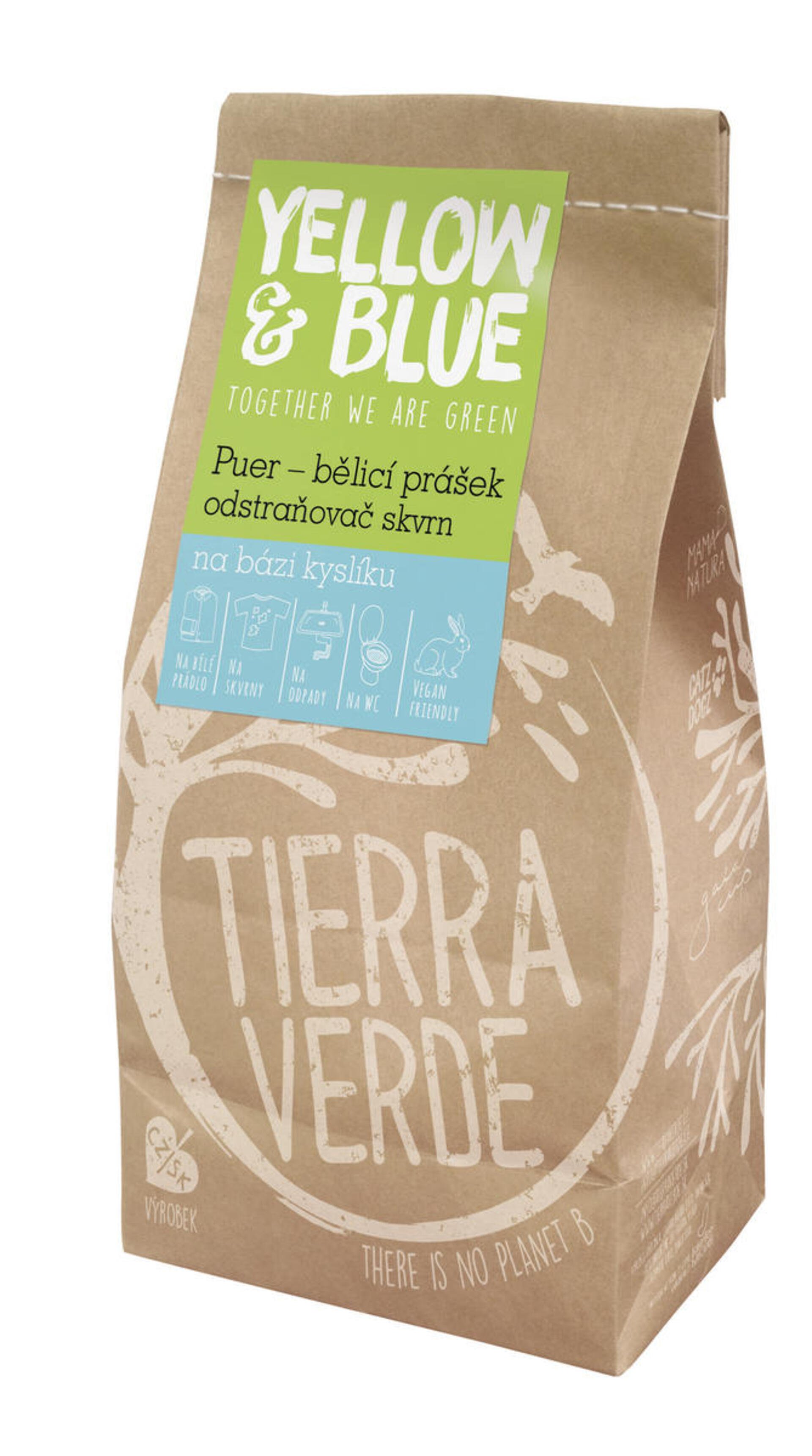 E-shop Tierra Verde Puer bieliaci prášok a odstraňovač škvŕn na báze kyslíka (papierový sáčok) 1 kg