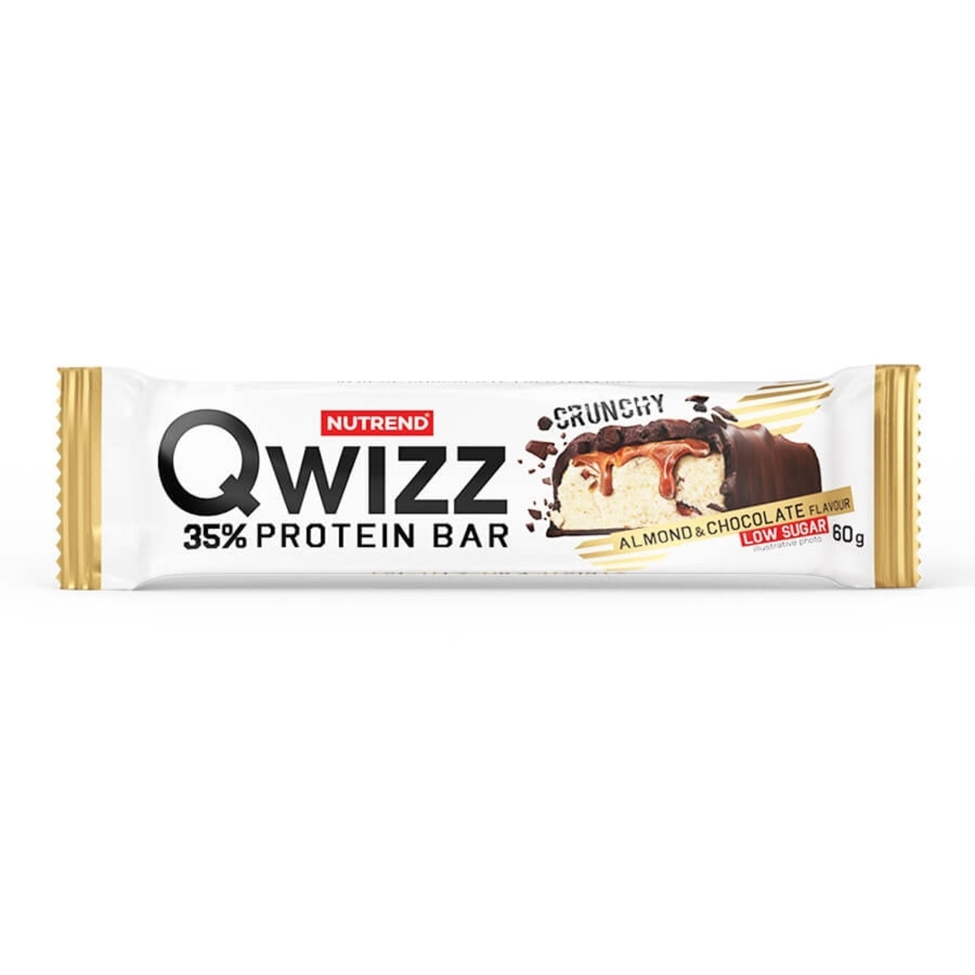 E-shop Nutrend Qwizz Proteín Bar 60 g mandle + čokoláda