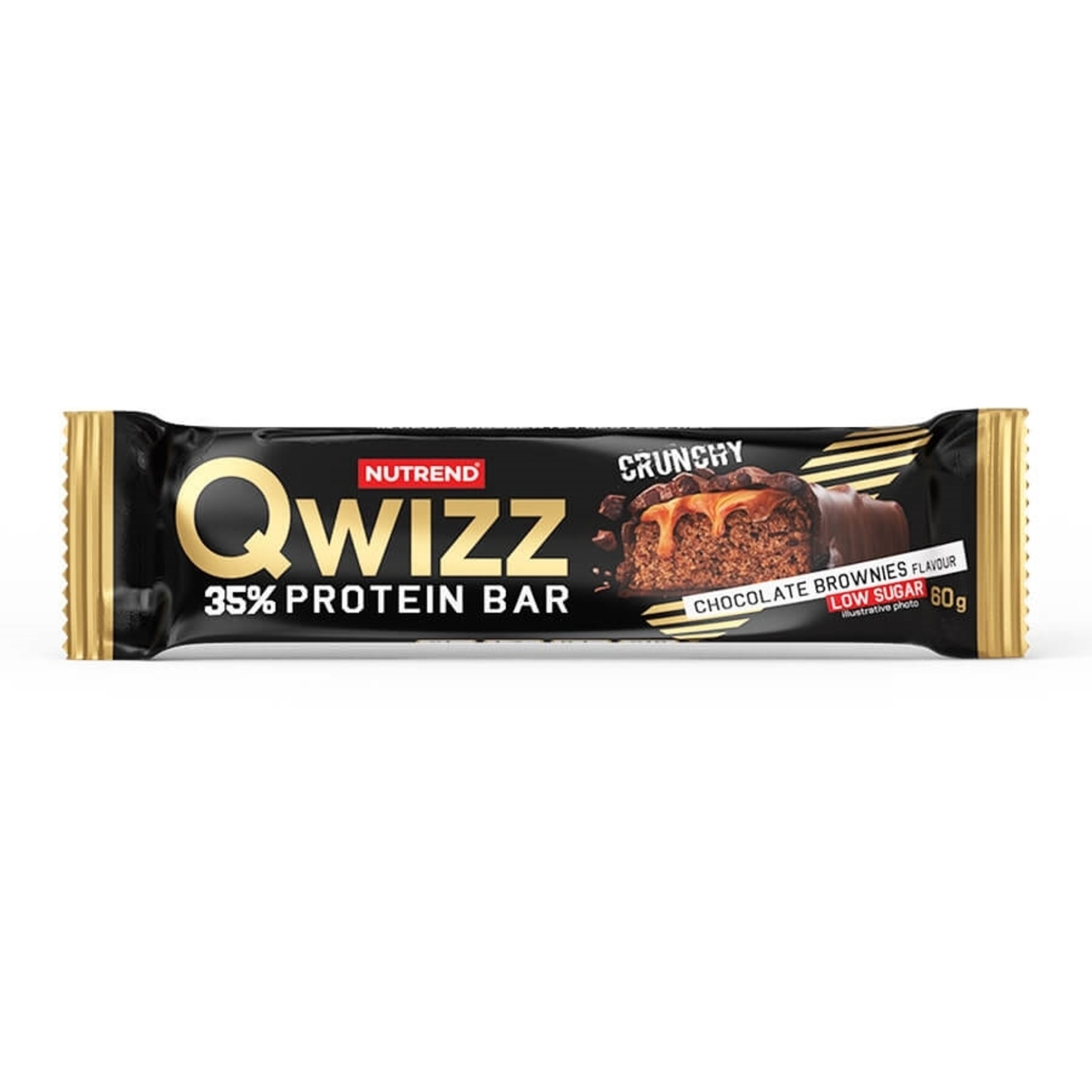 E-shop Nutrend Qwizz Proteín Bar 60 g - čokoládové brownies