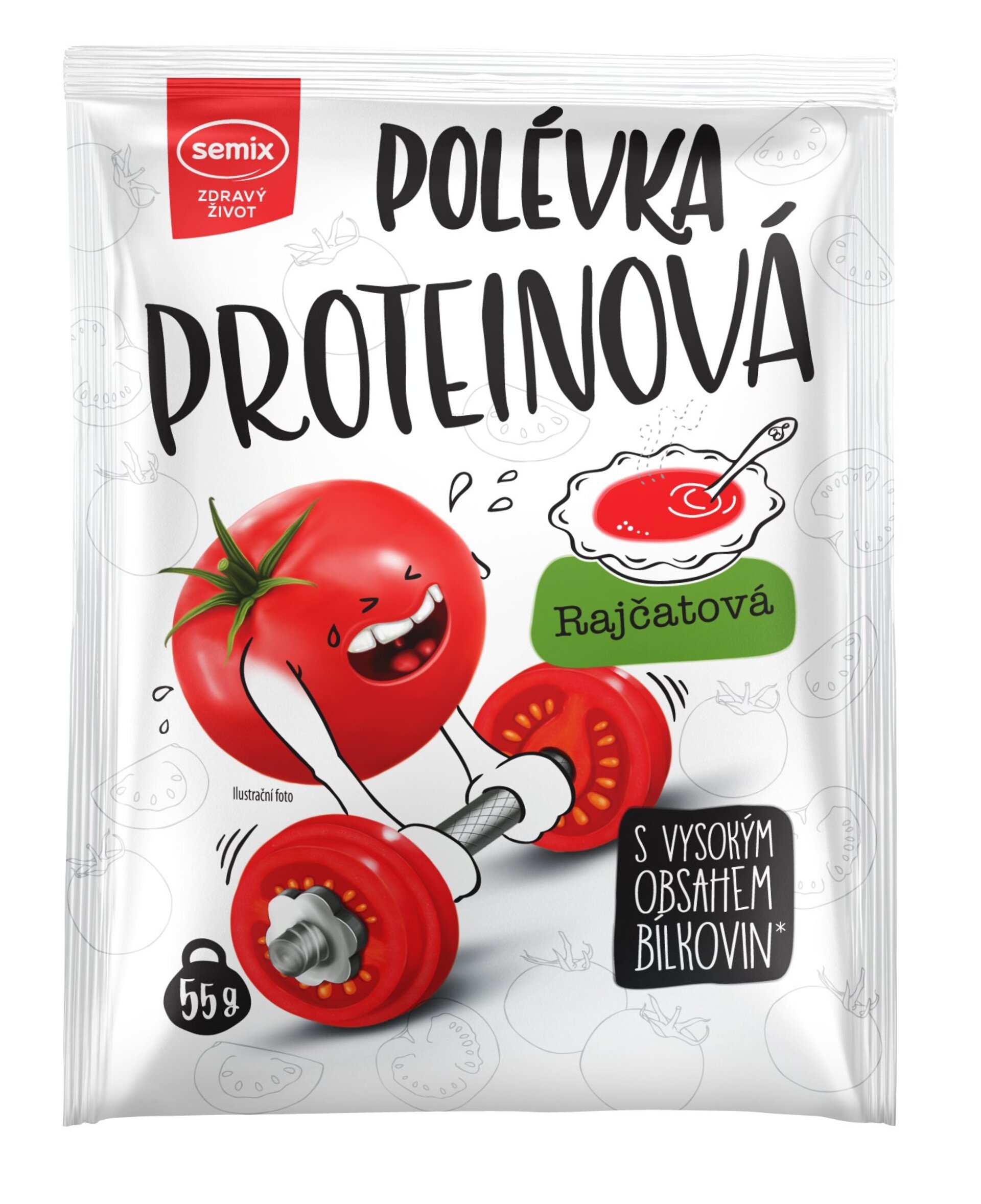 E-shop Semix Proteínová polievka s paradajkami 55 g