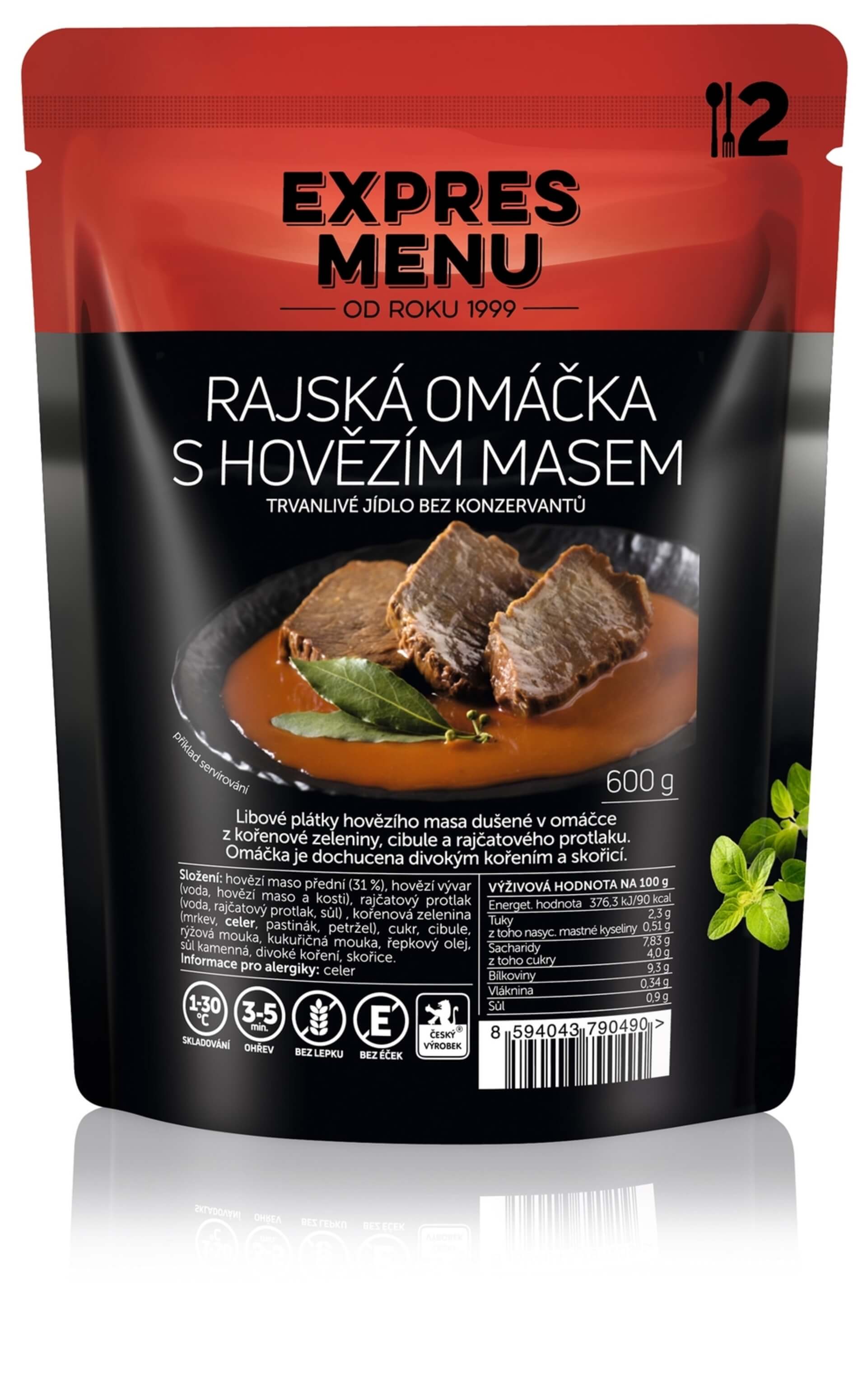 E-shop Expres Menu Paradajková omáčka s hovädzím mäsom 600 g