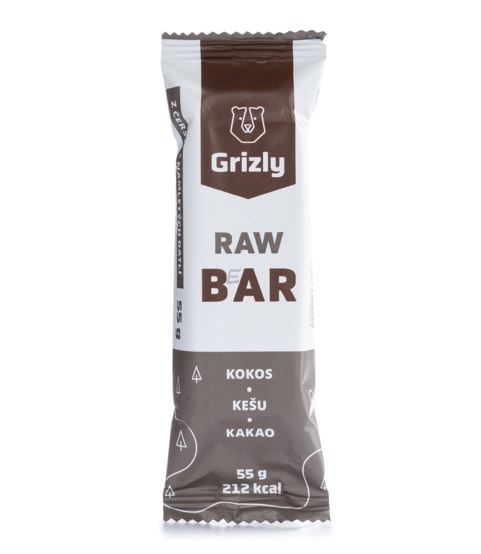 E-shop GRIZLY RAW Bar kokos-kešu-kakao 55 g