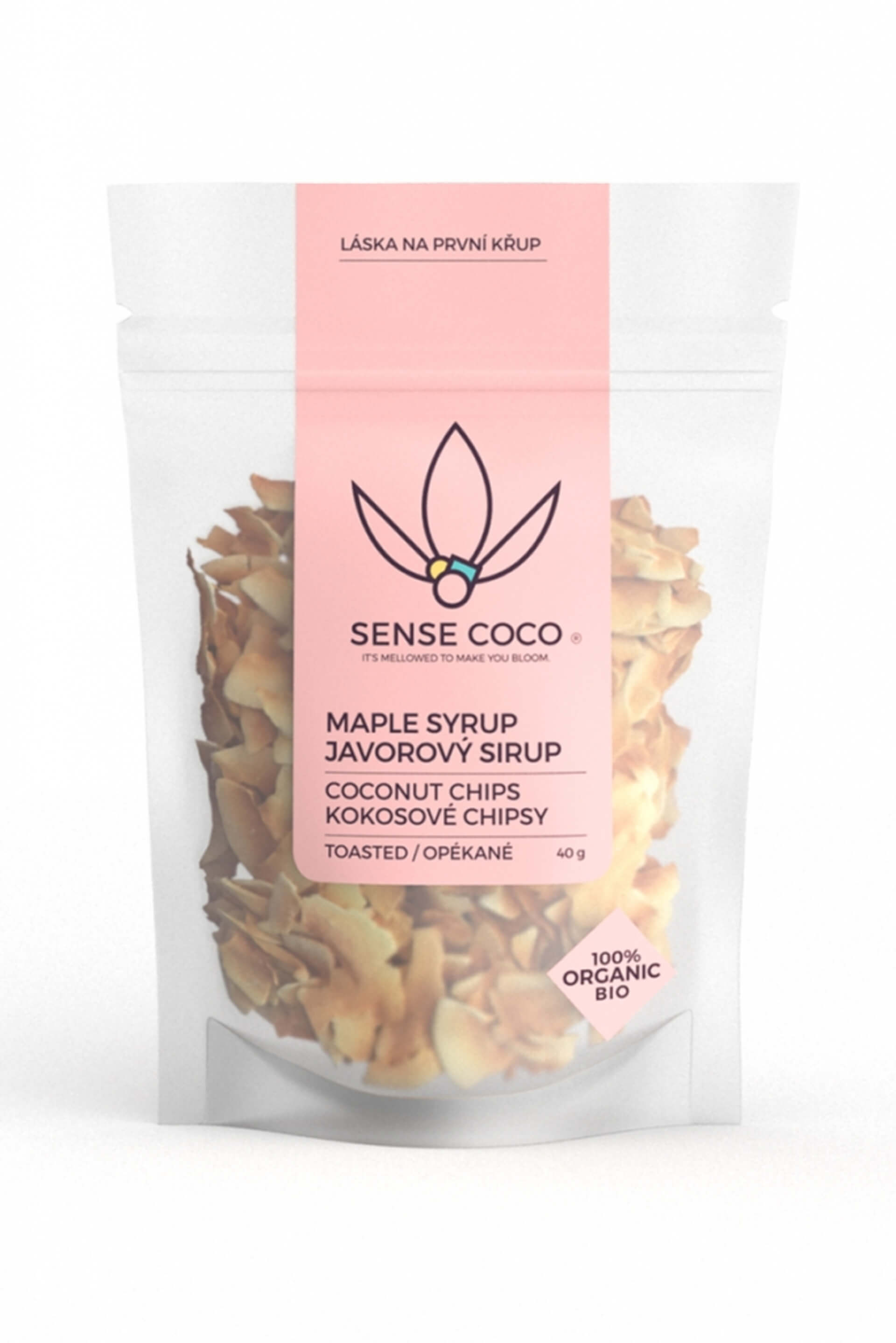 E-shop Sense Coco Bio kokosové čipsy javorové 40 g