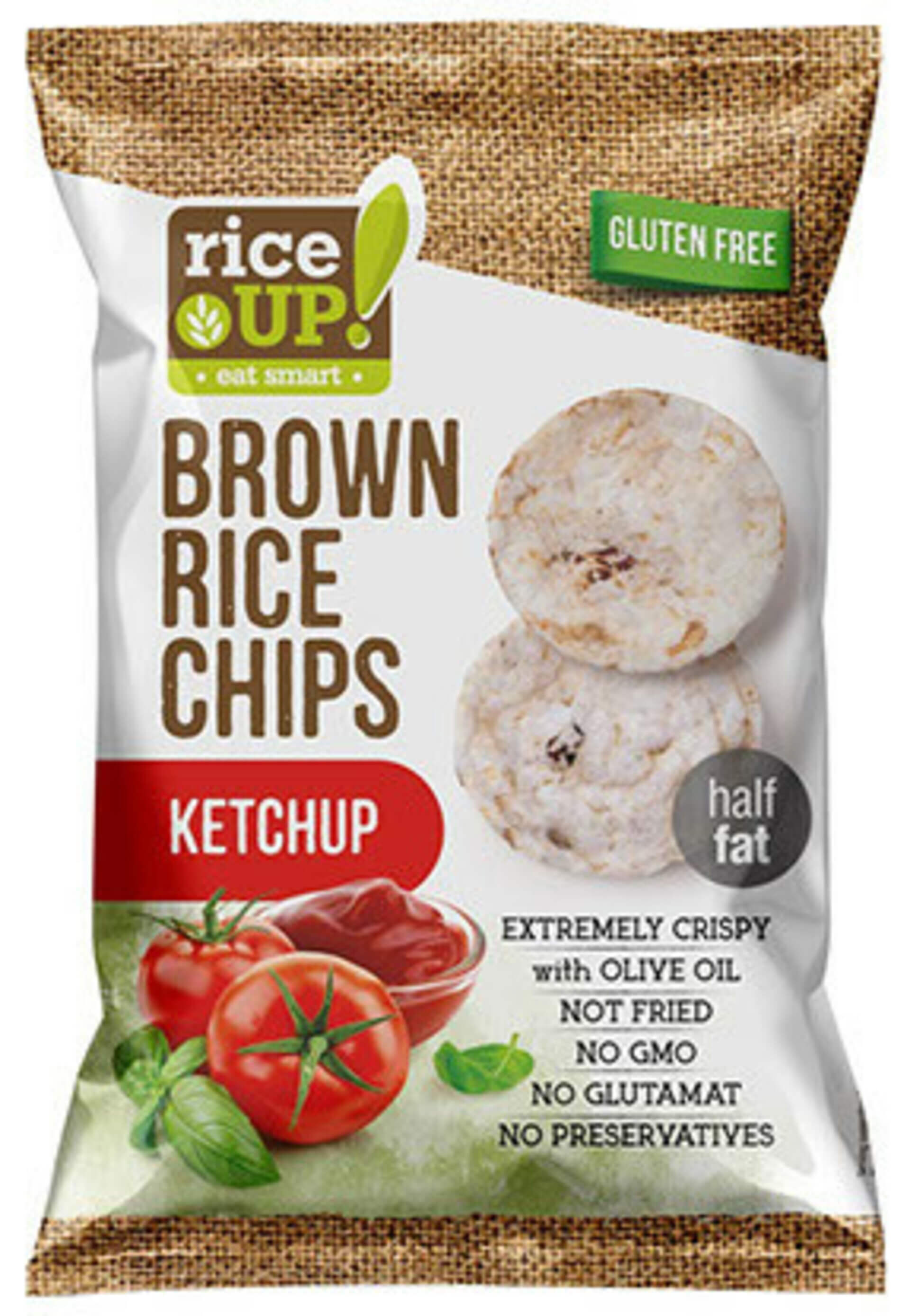 E-shop Rice Up Ryžové chipsy kečup 60 g