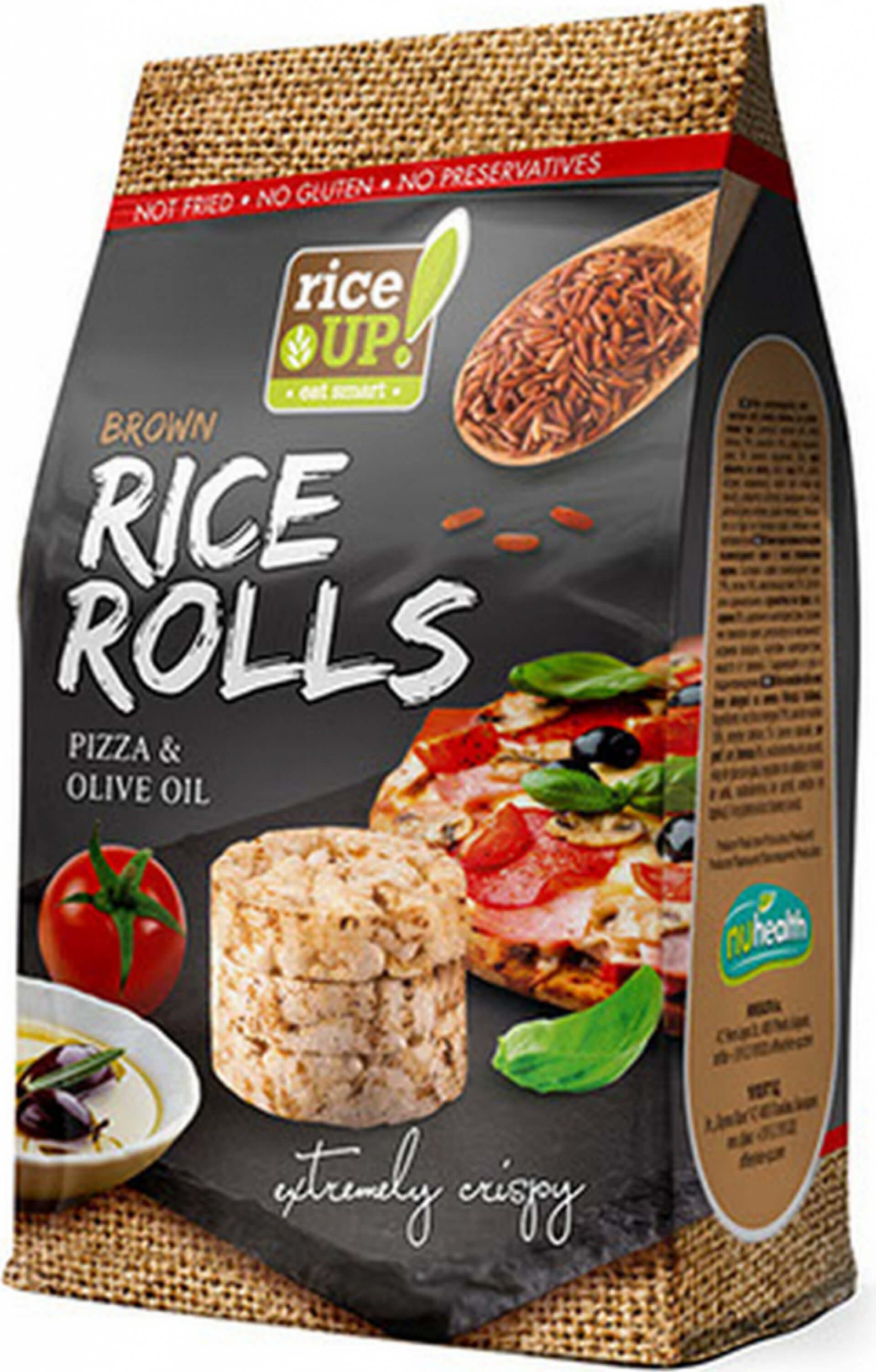 E-shop Rice Up Ryžové minichlebíčky pizza a olivový olej 50 g
