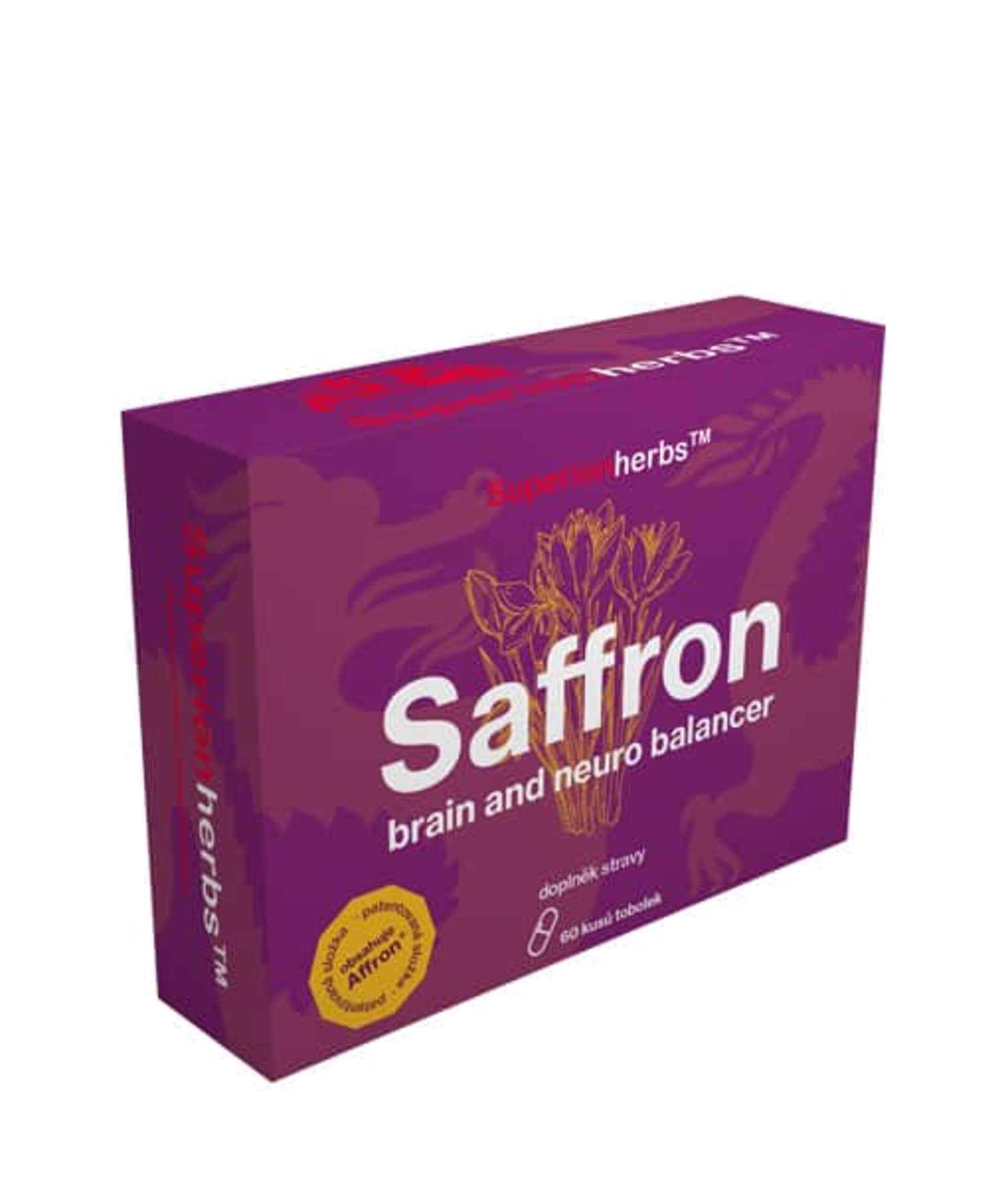 E-shop Superionherbs Saffron, brain and neuro balancer 60 kapslí