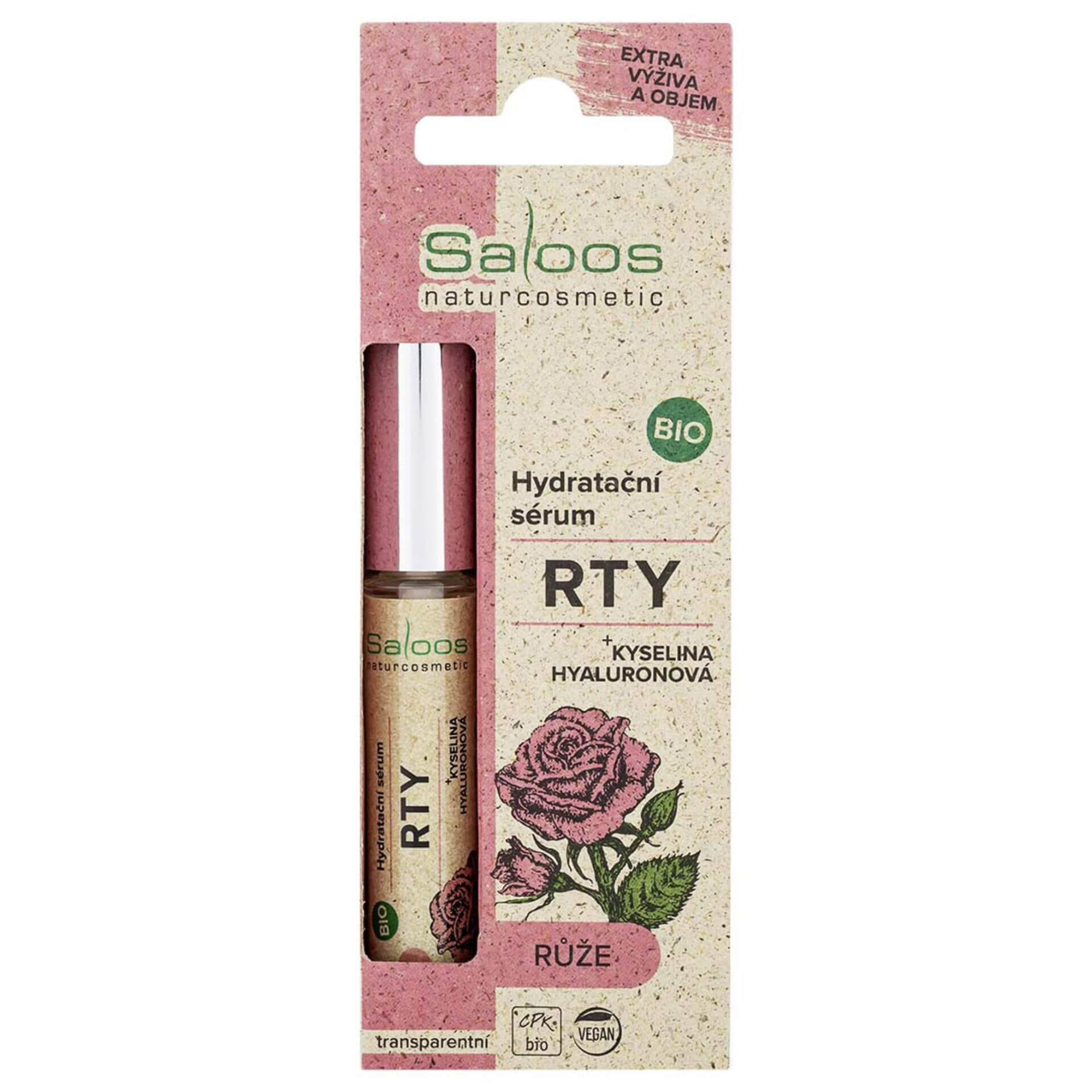 E-shop Saloos Hydratačné sérum na pery ruža BIO 7 ml