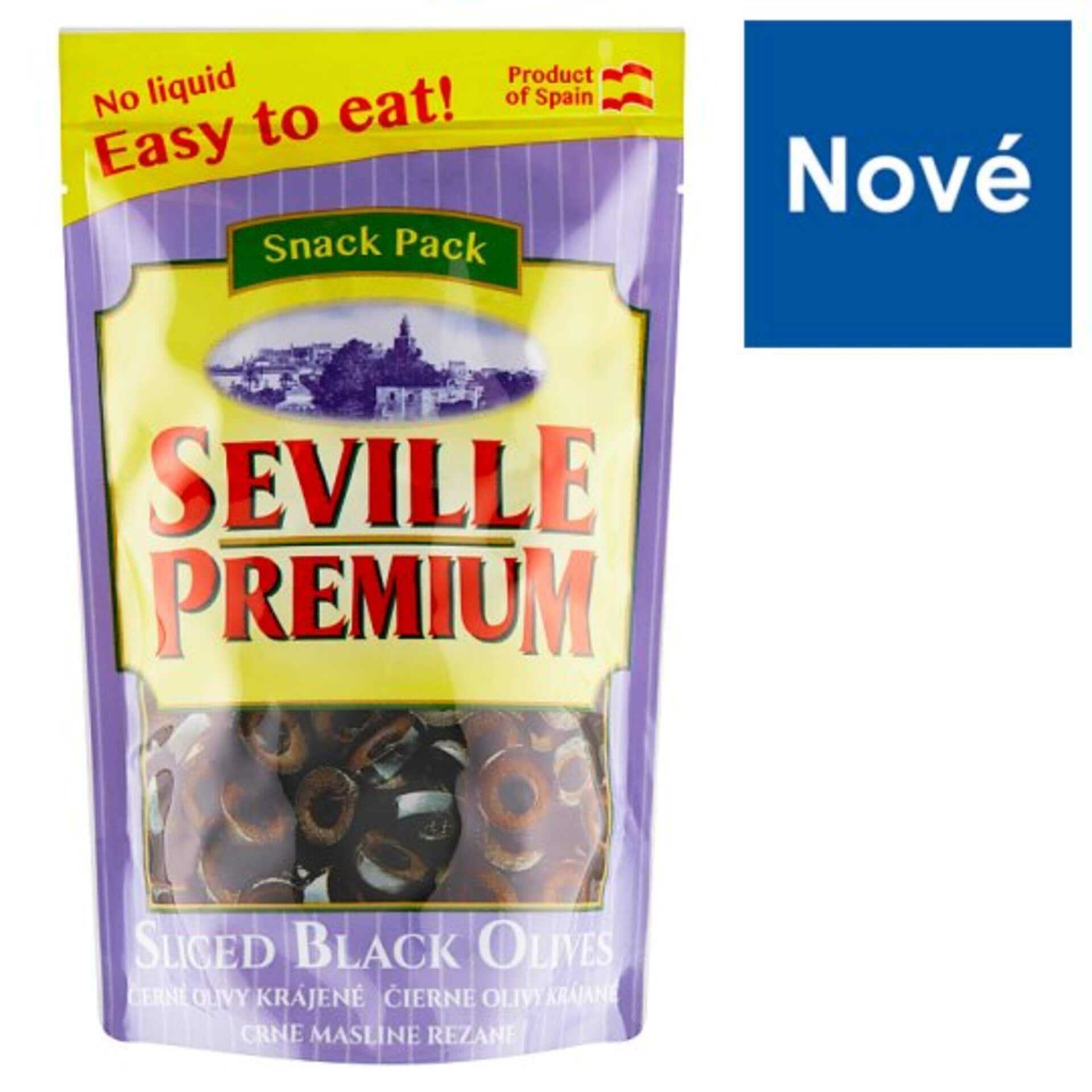 E-shop Seville premium Čierne olivy bez kôstky krájané 75 g