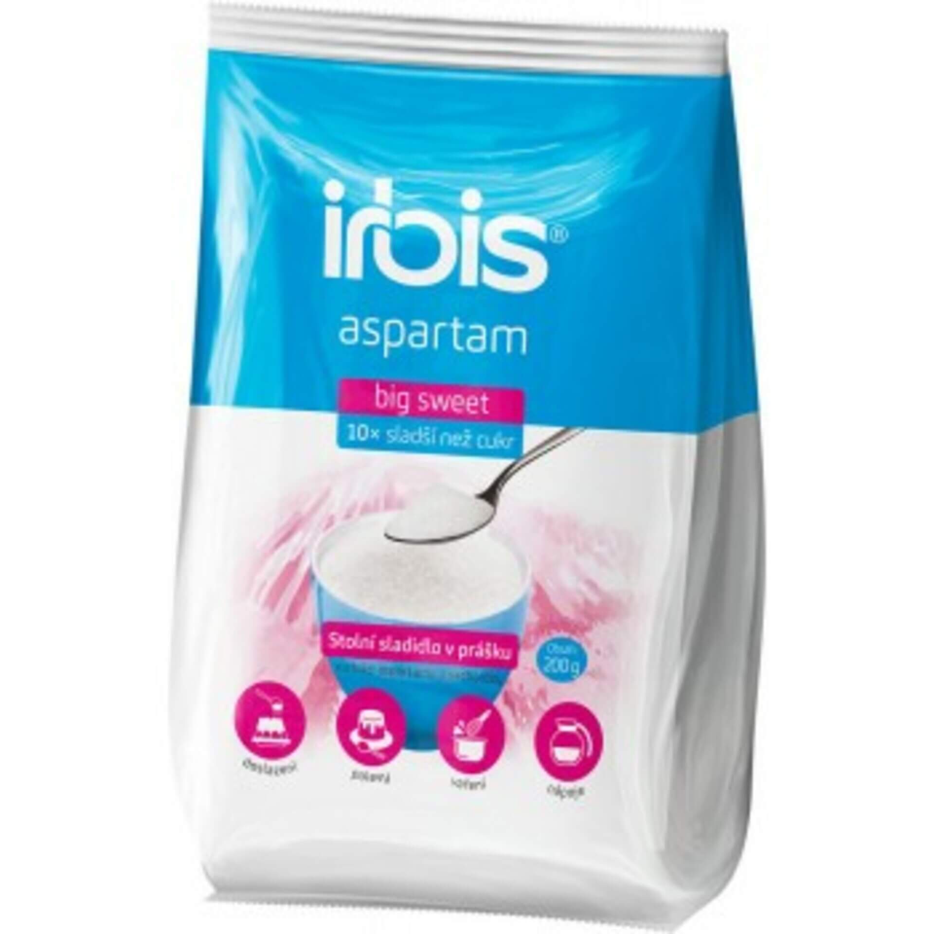 Irbis Aspartám Big Sweet 10x sl. sypké sladidlo 200 g