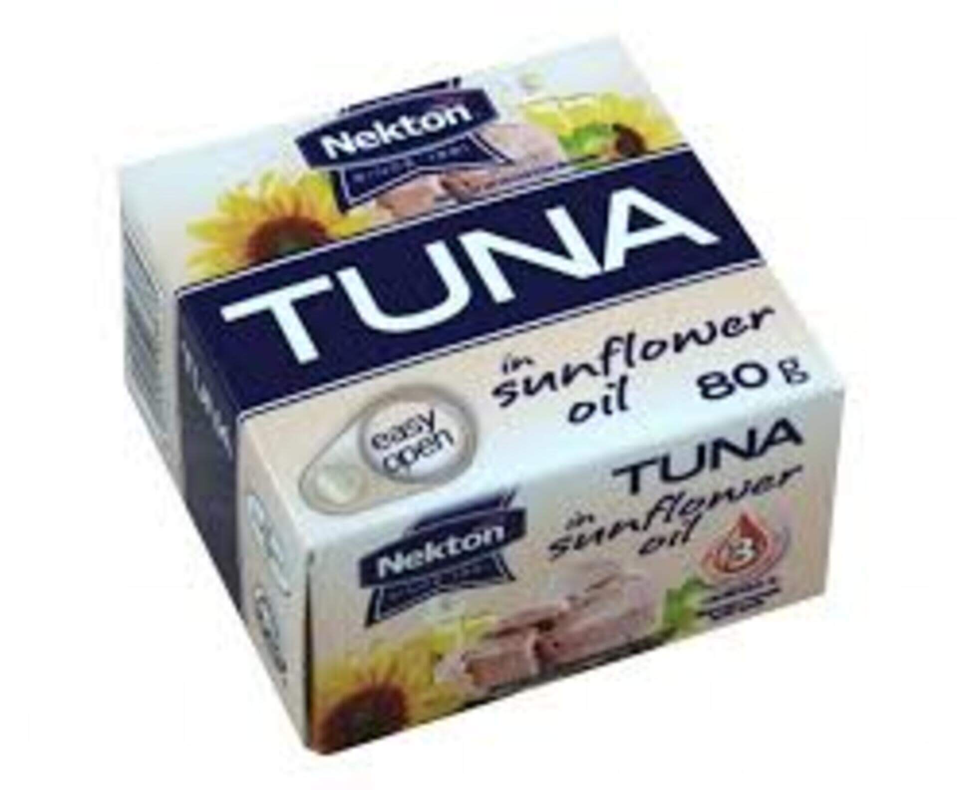 E-shop NEKTON Tuniak v slnečnicovom oleji - celý 80 g