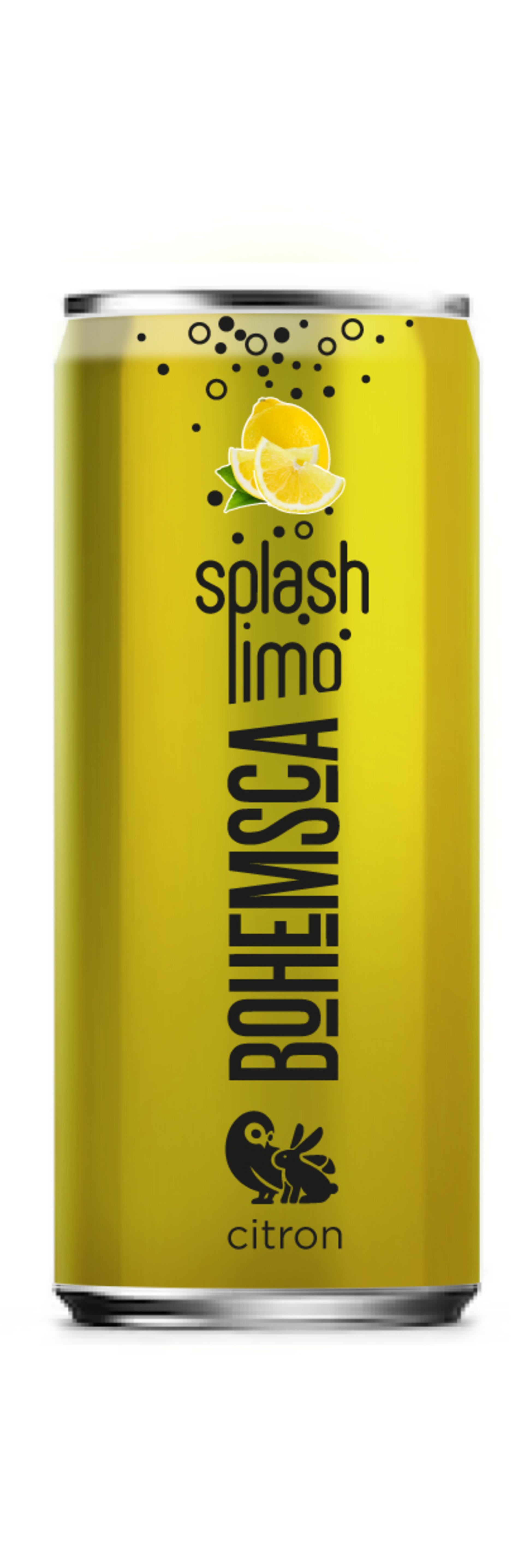 Bohemsca Splash limonáda citrón plech 250 ml 6 Pack