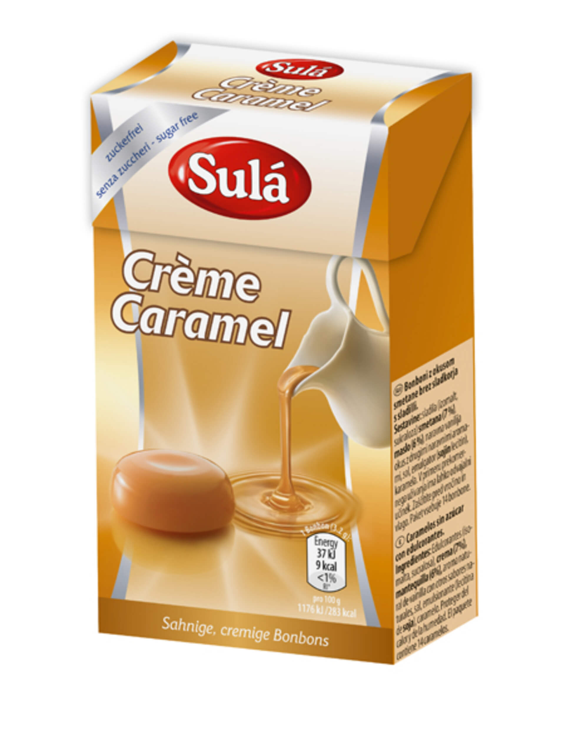 E-shop Šula Cukríky bez cukru creme caramel 44 g