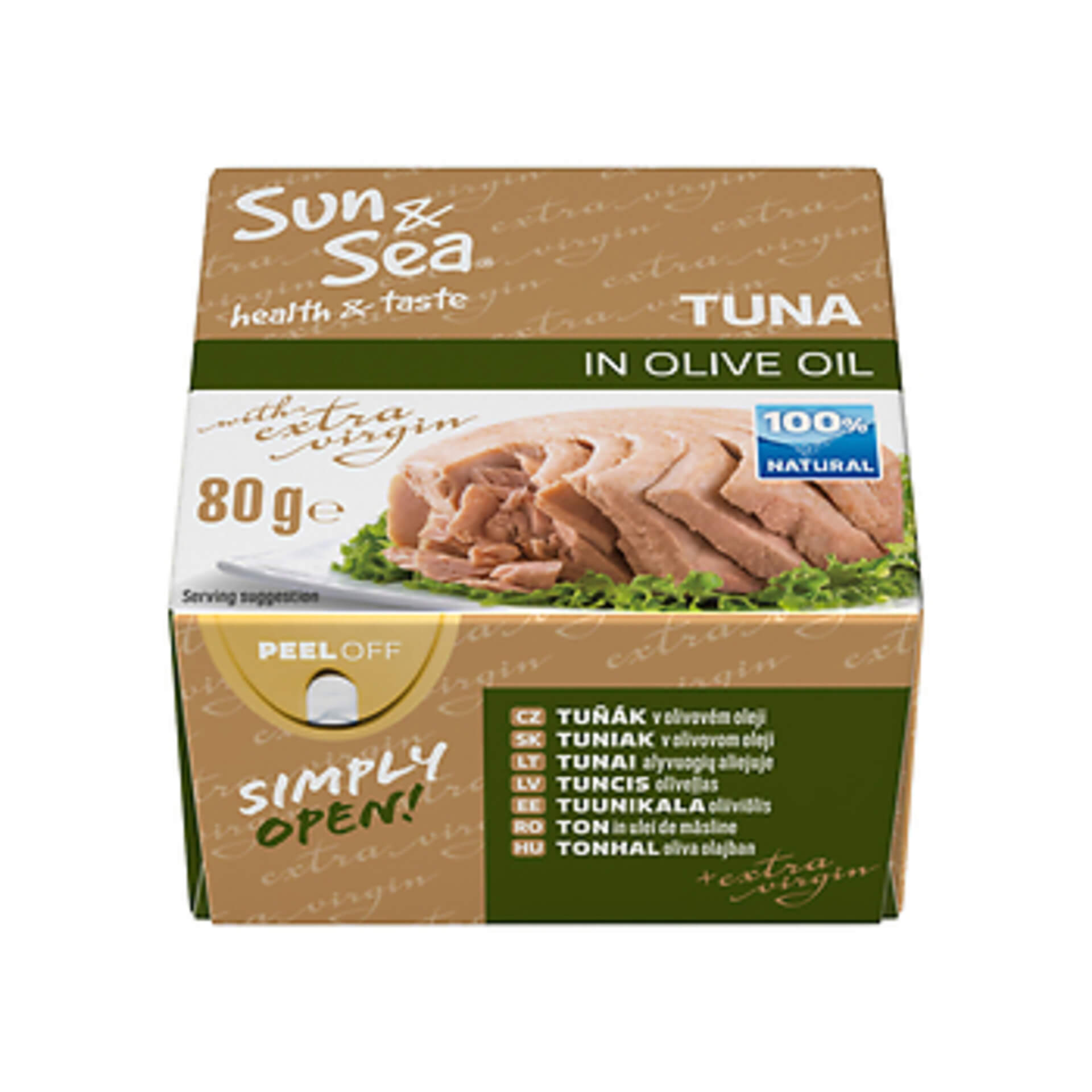 E-shop Sun & Sea Tuniak v olivovom oleji 80 g