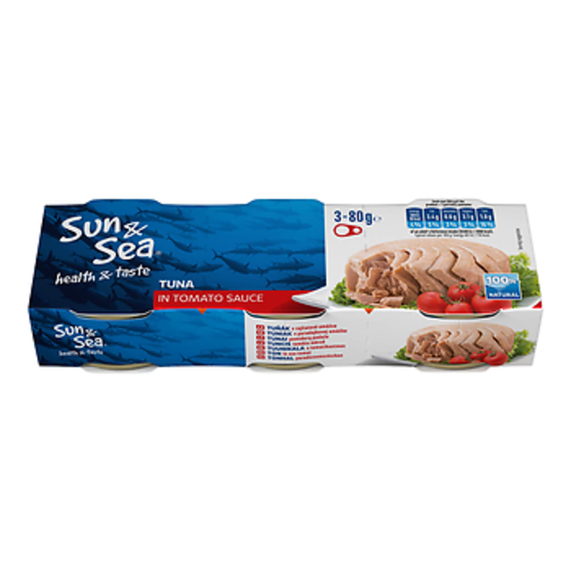 E-shop Sun & Sea Tuniak v paradajkovej omáčke 3x80 g
