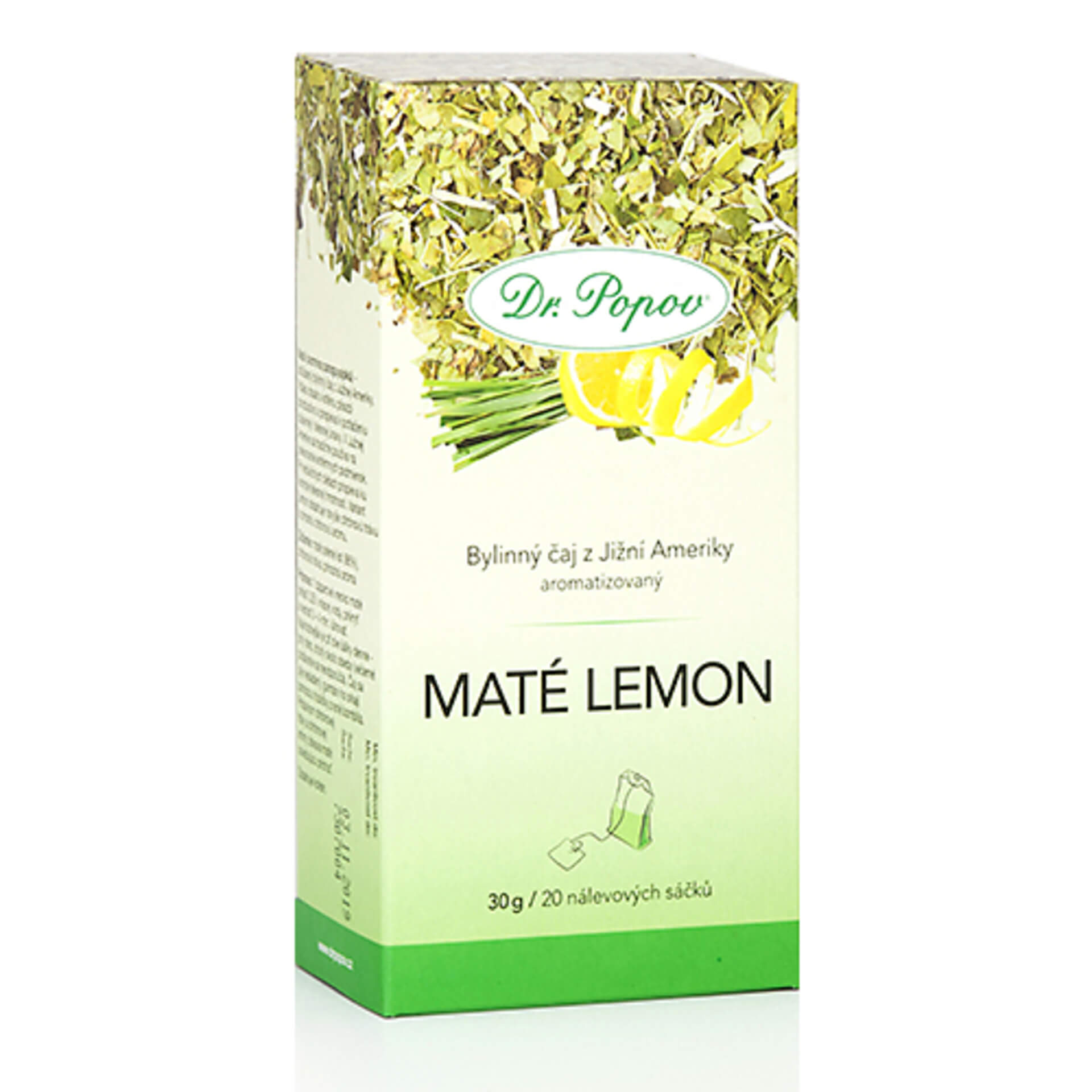 E-shop Dr. Popov Čaj maté lemon 30 g (20 x 1,5 g)