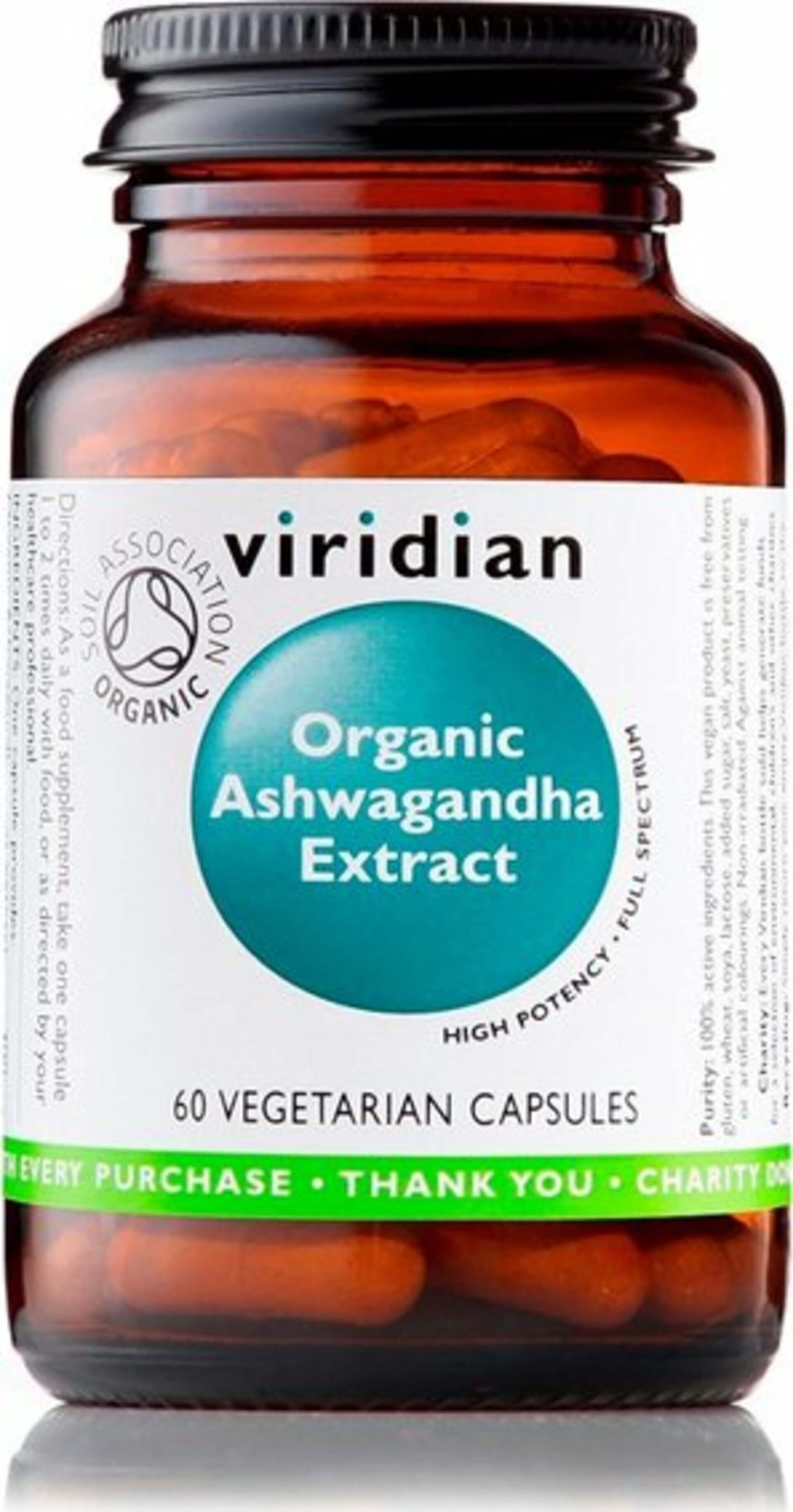 E-shop Viridian Ashwagandha Extract Organic 60 kapslí