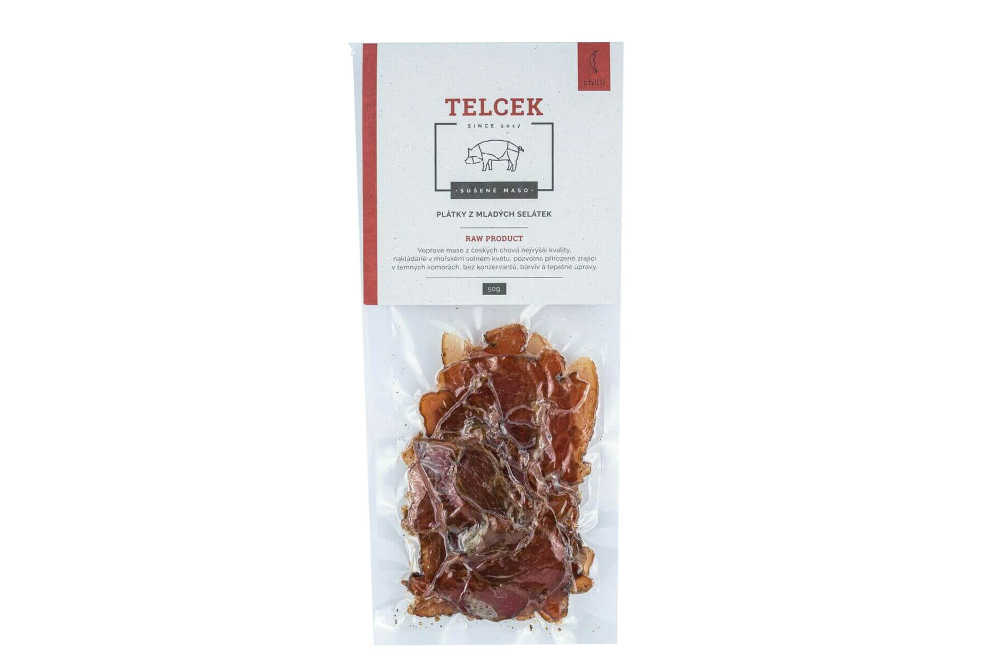 E-shop Telcek Bravčové mäso sušené chilli 25 g