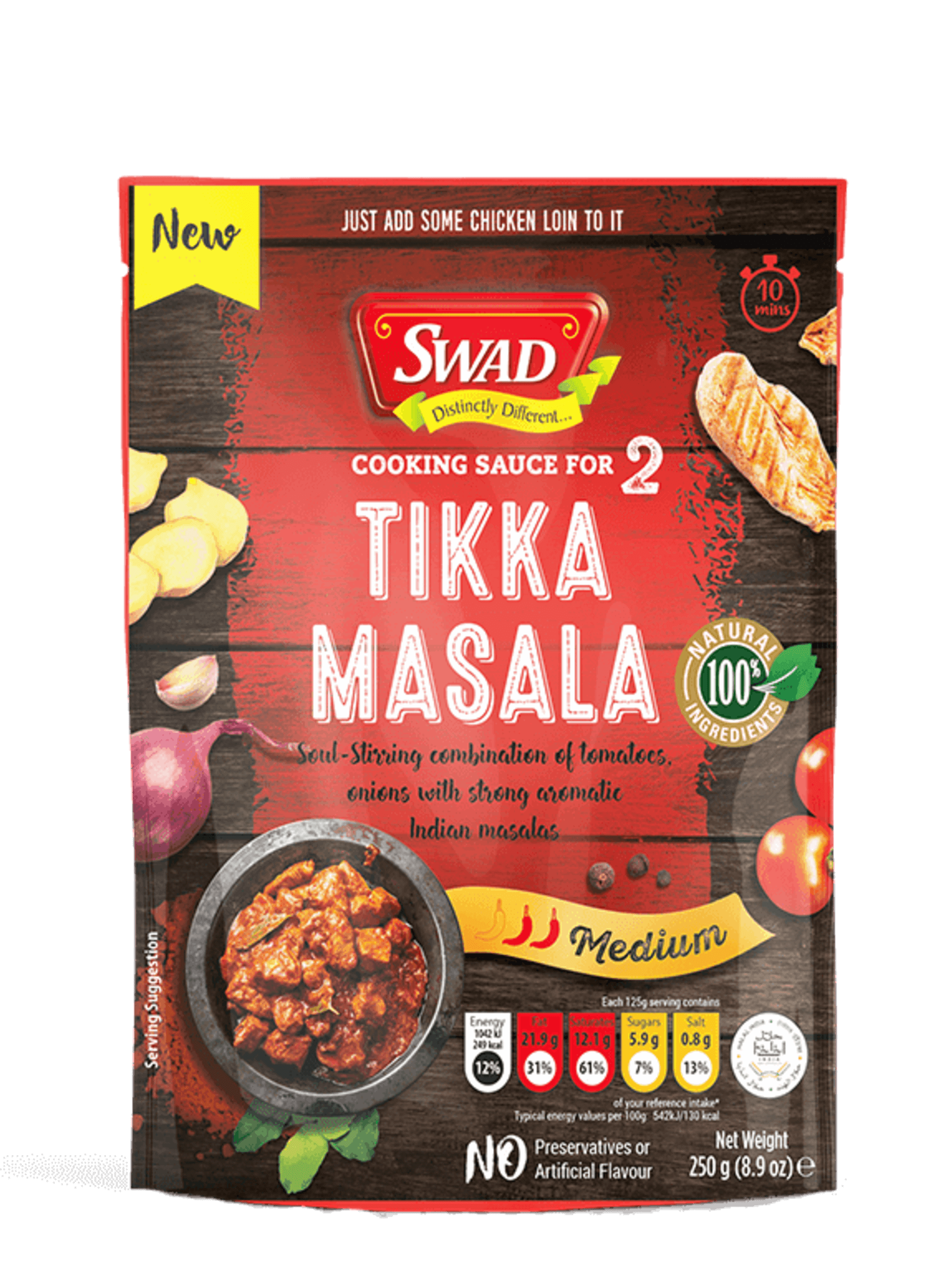 E-shop Swad Tikka Masala hotová omáčka 250g