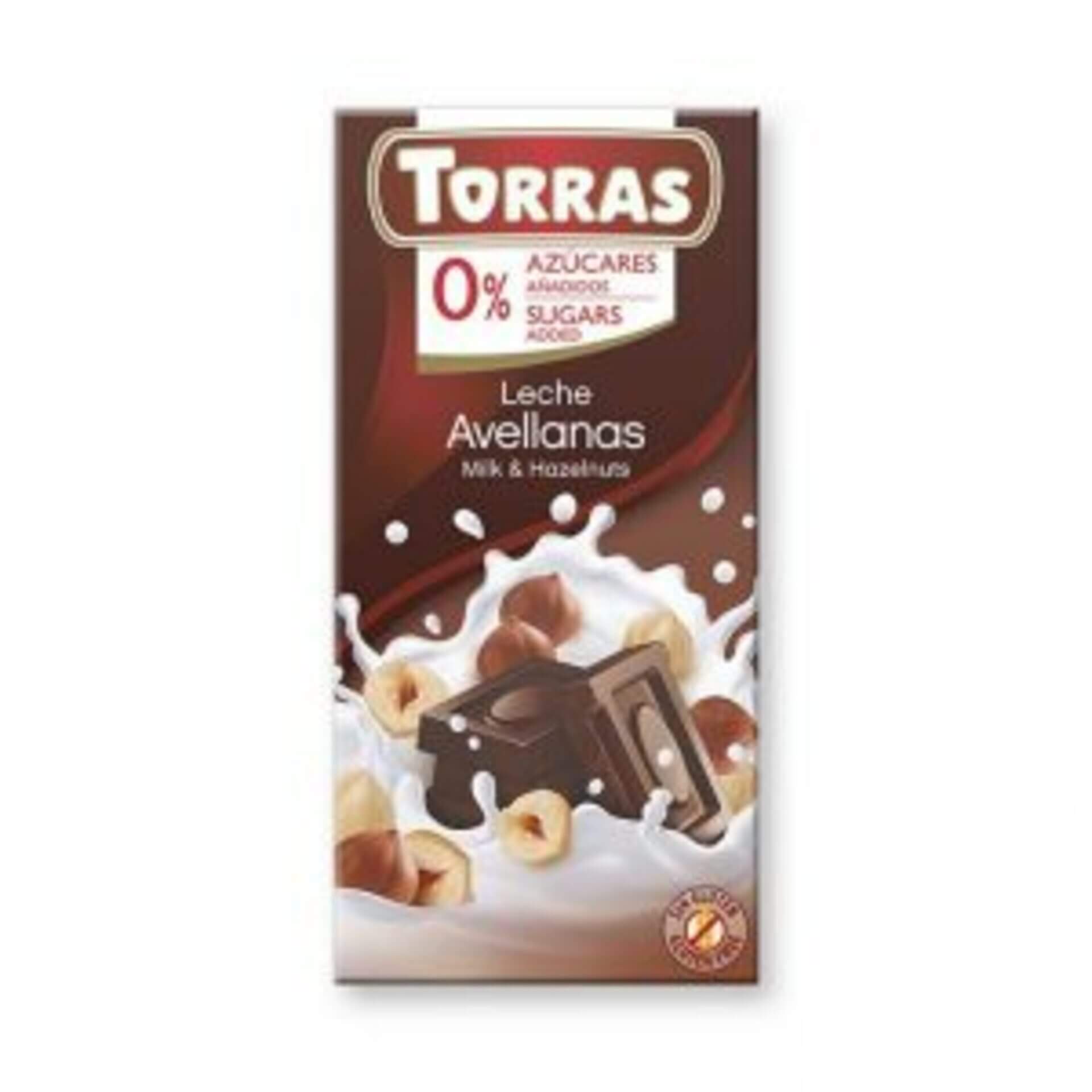 E-shop Torras mliečna čokoláda s lieskovými orieškami 75 g