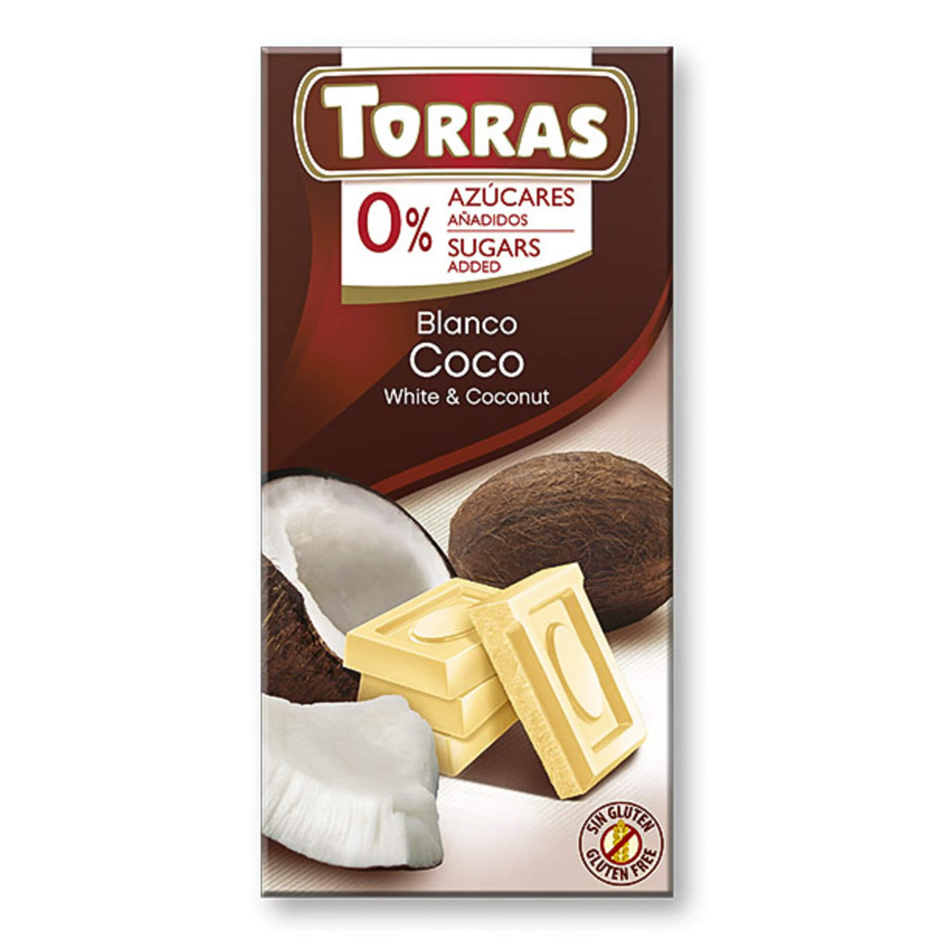 E-shop Torras Biela čokoláda s kokosom 75 g