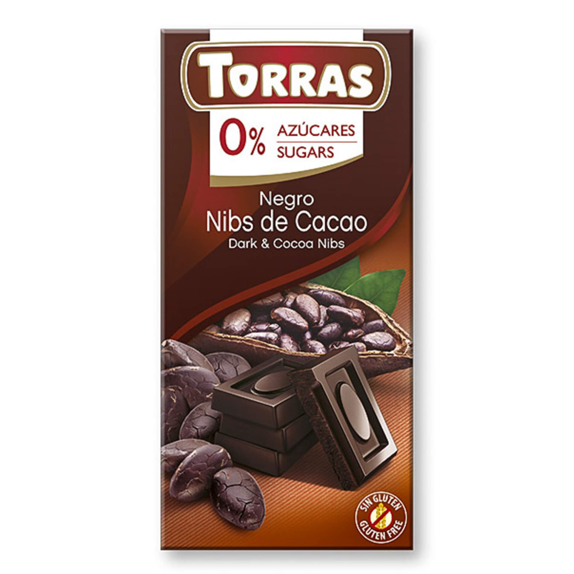 E-shop Torras čokoláda s kakaovými bôbmi 75 g