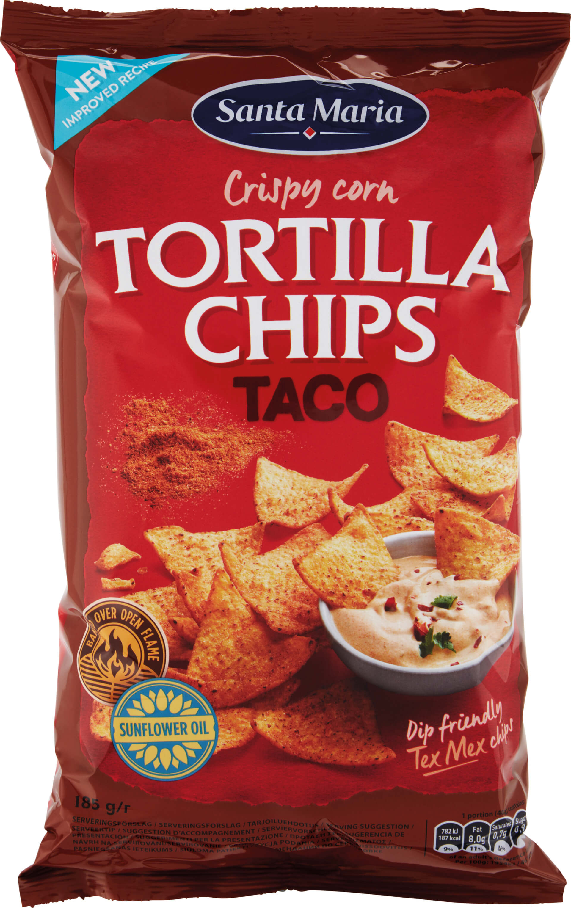 E-shop Santa Maria Tortilla chips Taco 185 g