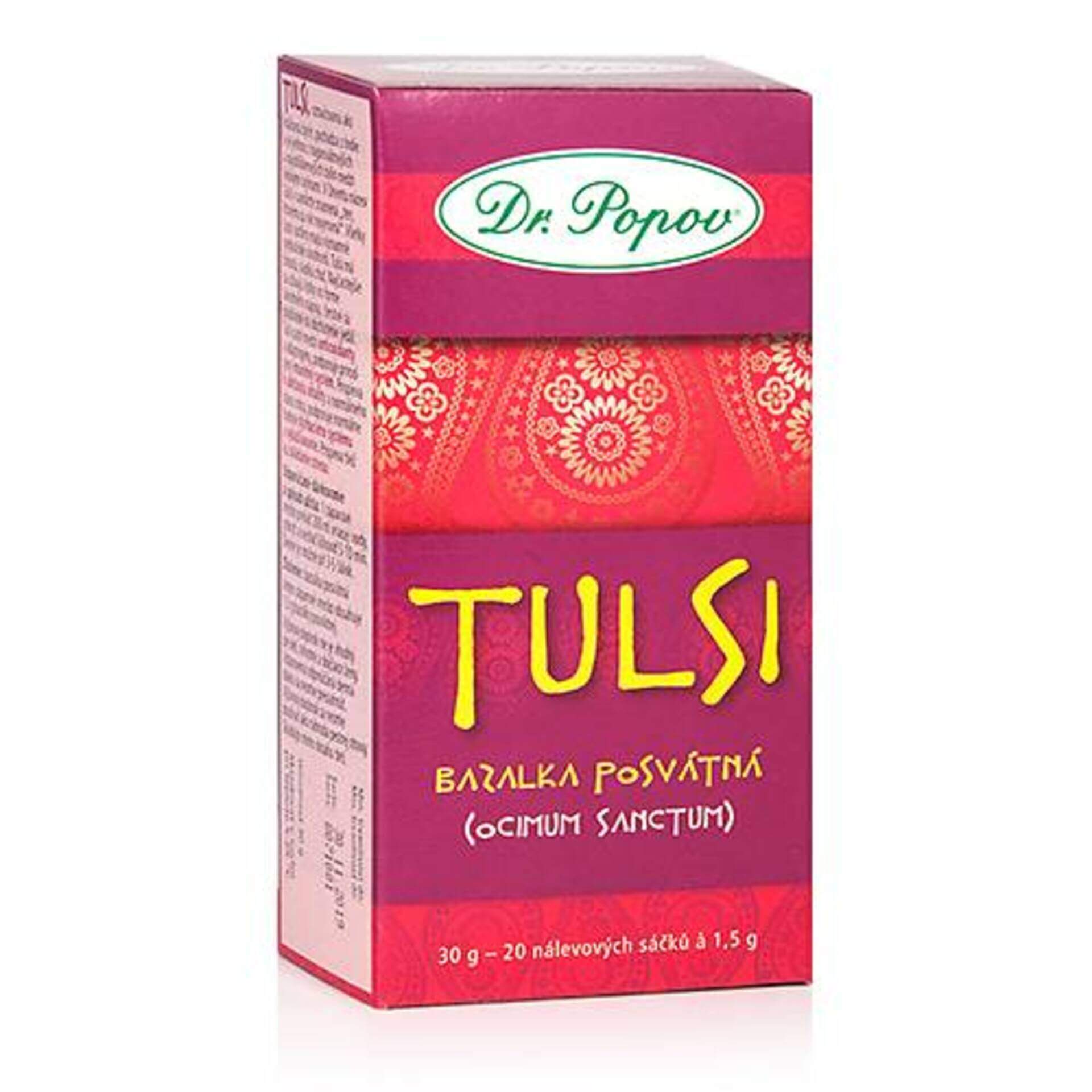 E-shop Dr. Popov Tulsi bylinný čaj porciovaný 30 g