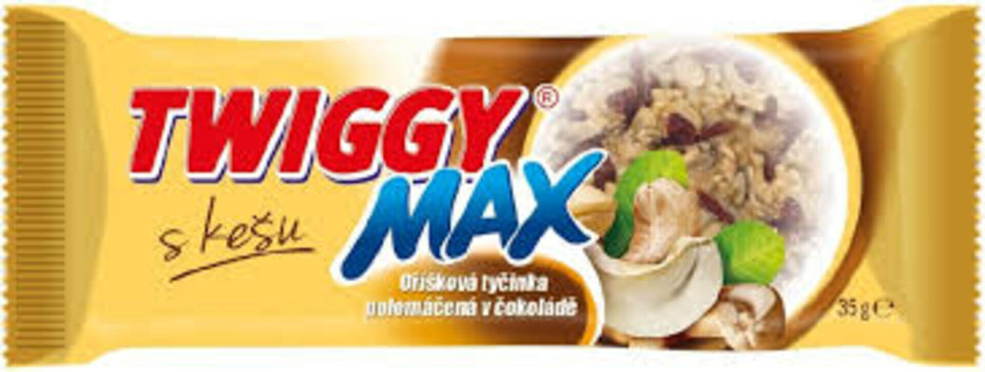 E-shop Twiggy Max s kešu polomáčaná v čokoláde 35 g