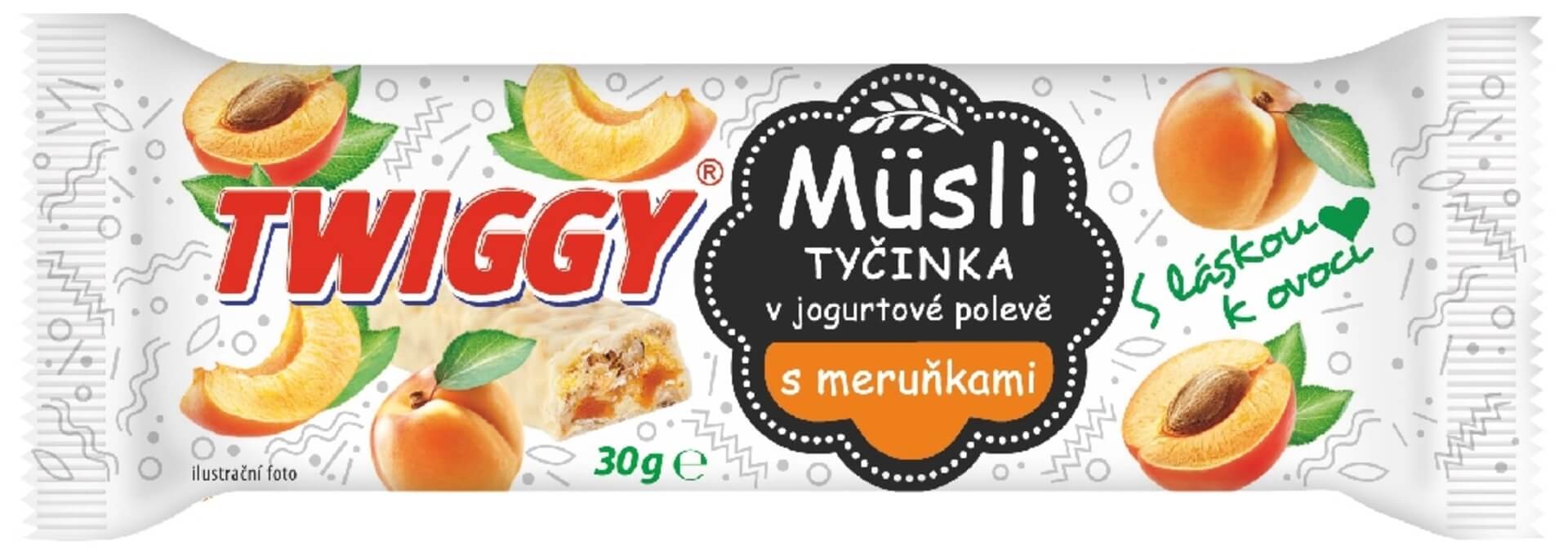 E-shop Twiggy Müsli ovocné s marhuľami v jogurtovej poleve 30 g