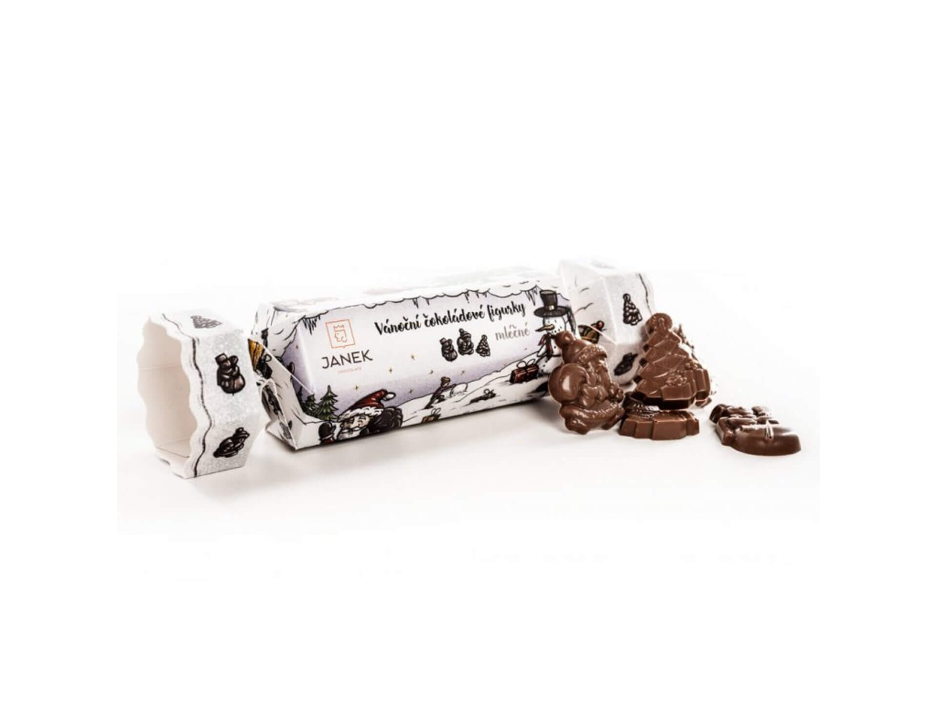 E-shop Čokoládovňa Janek Vianočný cukrík s figúrkami 95 g