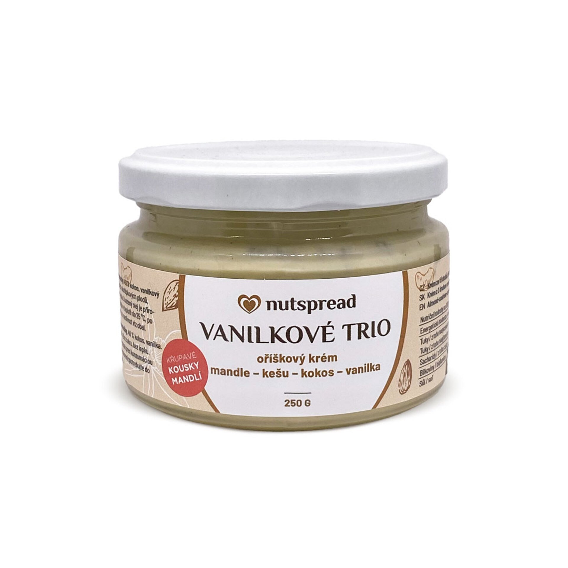 E-shop Nutspread Chrumkavé Trio s vanilkou 250 g