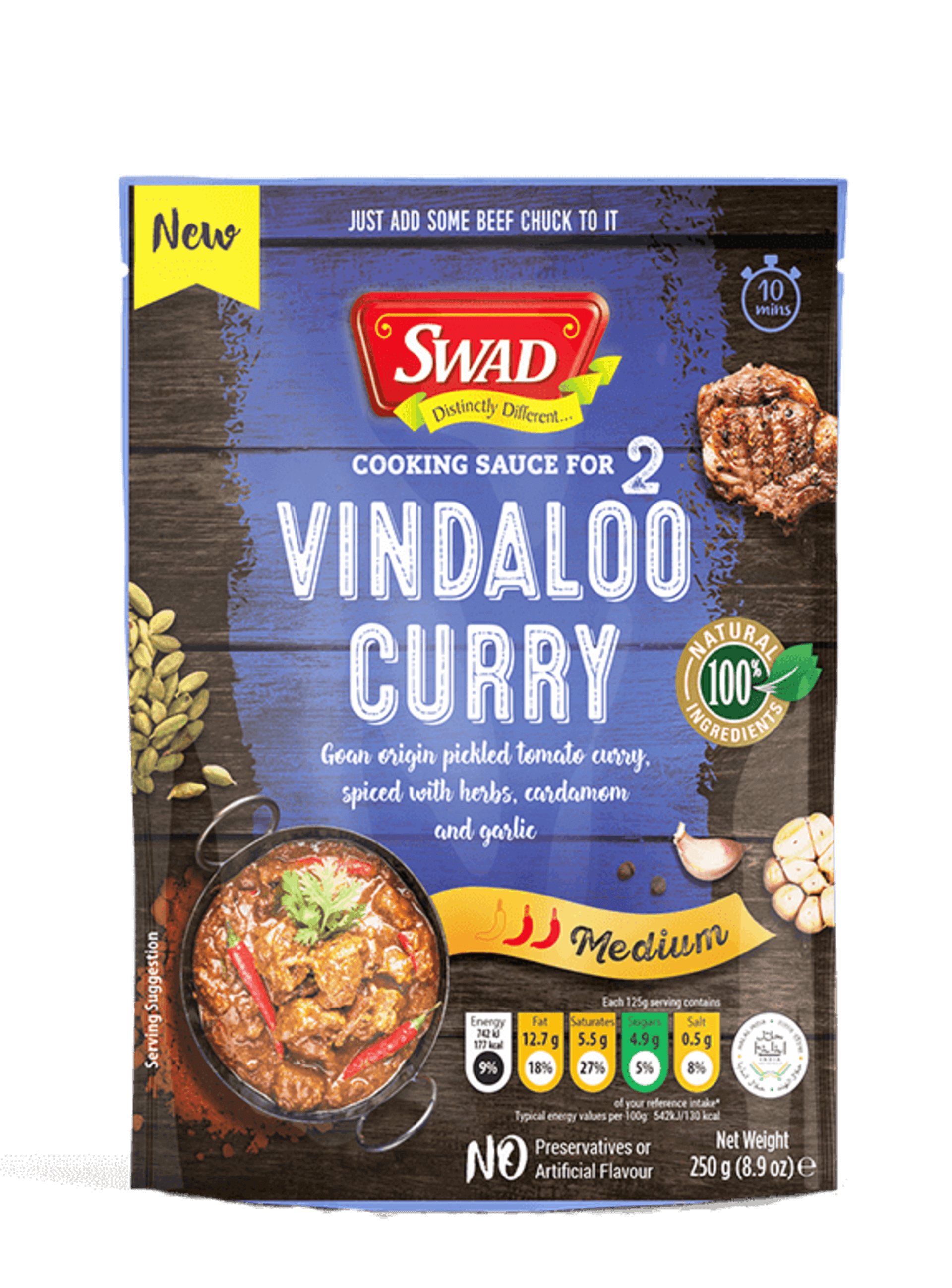 E-shop Swad Vindaloo curry hotová omáčka 250 g
