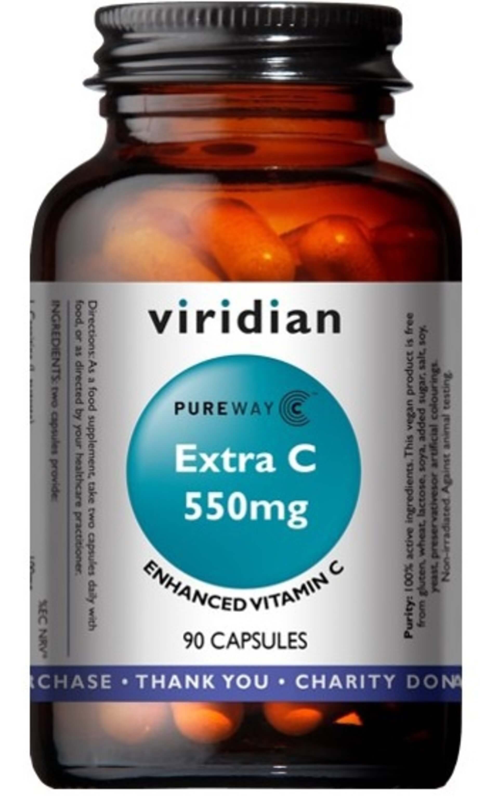 E-shop Viridian Extra C 550 mg 90 kapslí
