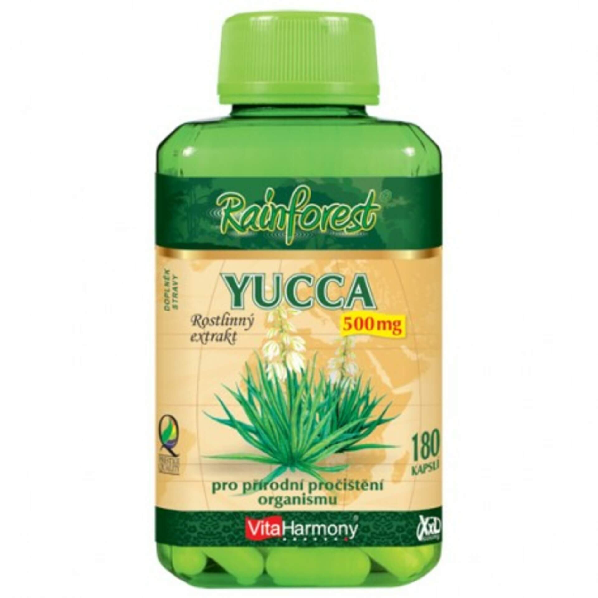 E-shop VitaHarmony Yucca 500 mg - 180 kapslí
