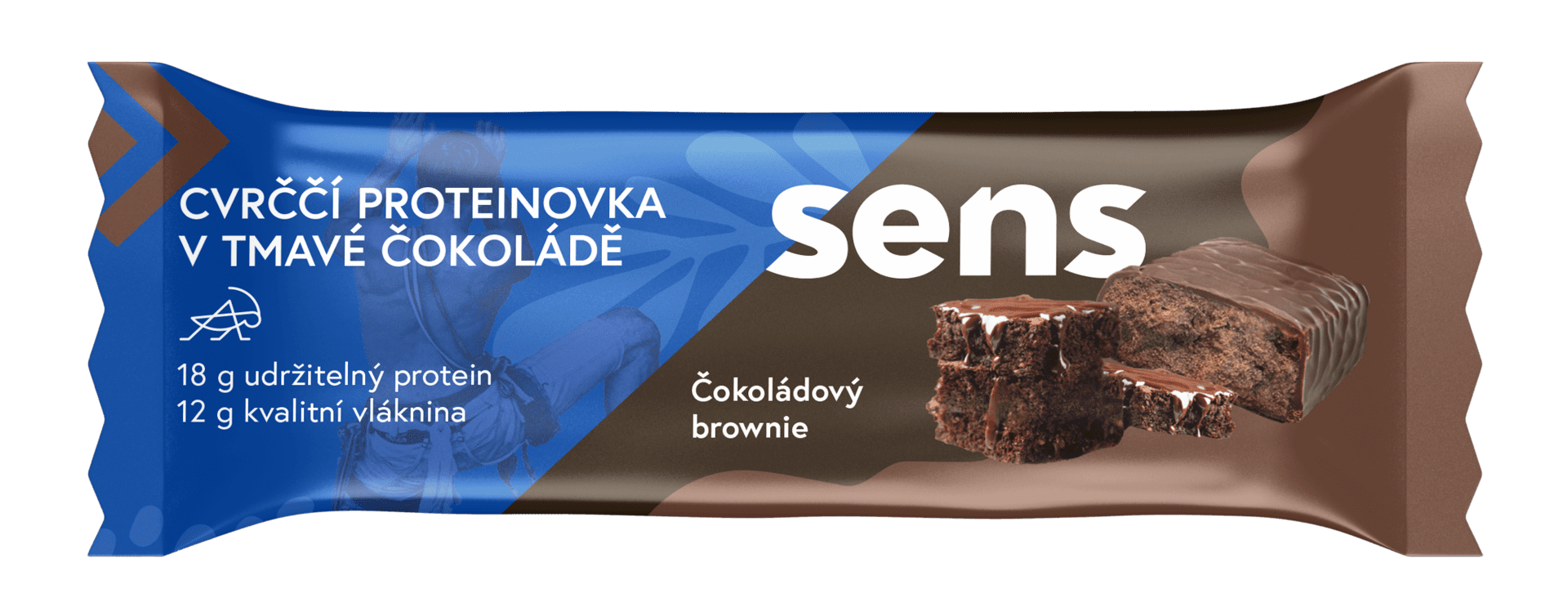 E-shop Sens Cvrčia proteínovka v tmavej čokoláde - čokoládový brownie 60 g