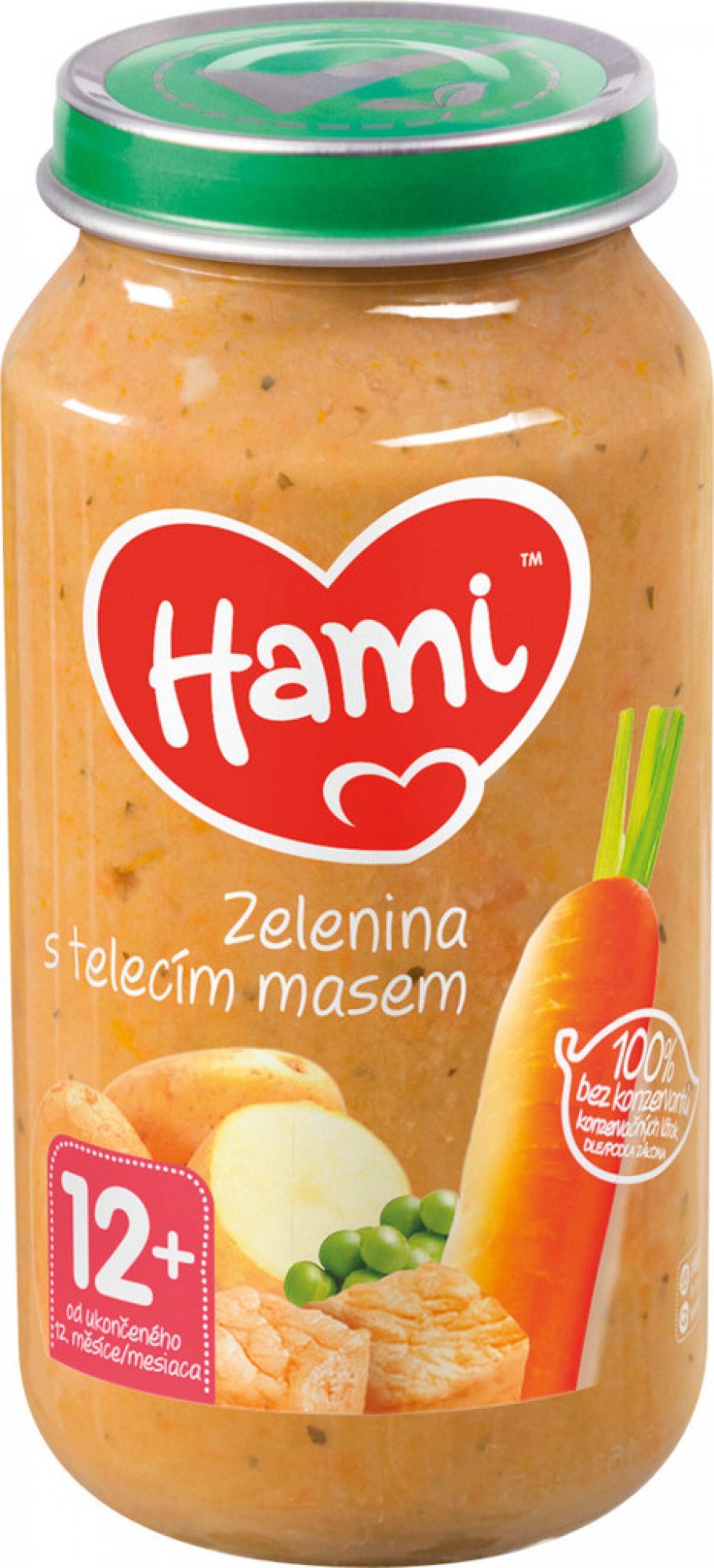 E-shop Hami Mäsozeleninový príkrm Zelenina s teľacím mäsom 250 g