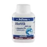MedPharma Horčík 300 mg + vit D3 107 tablet