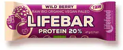 Lifefood Lifebar Proteín Lesné ovocie RAW a BIO 47 g