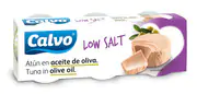 CALVO Tuniak v olivovom oleji s nízkym ob. soli 3x80 g