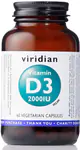 Viridian Vitamín D3 2000IU 60 kapslí