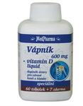 MedPharma Vápnik 600 mg + vitamín D 67 tab