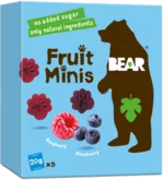 Bear Fruit Minis malina a čučoriedka 5x20 g